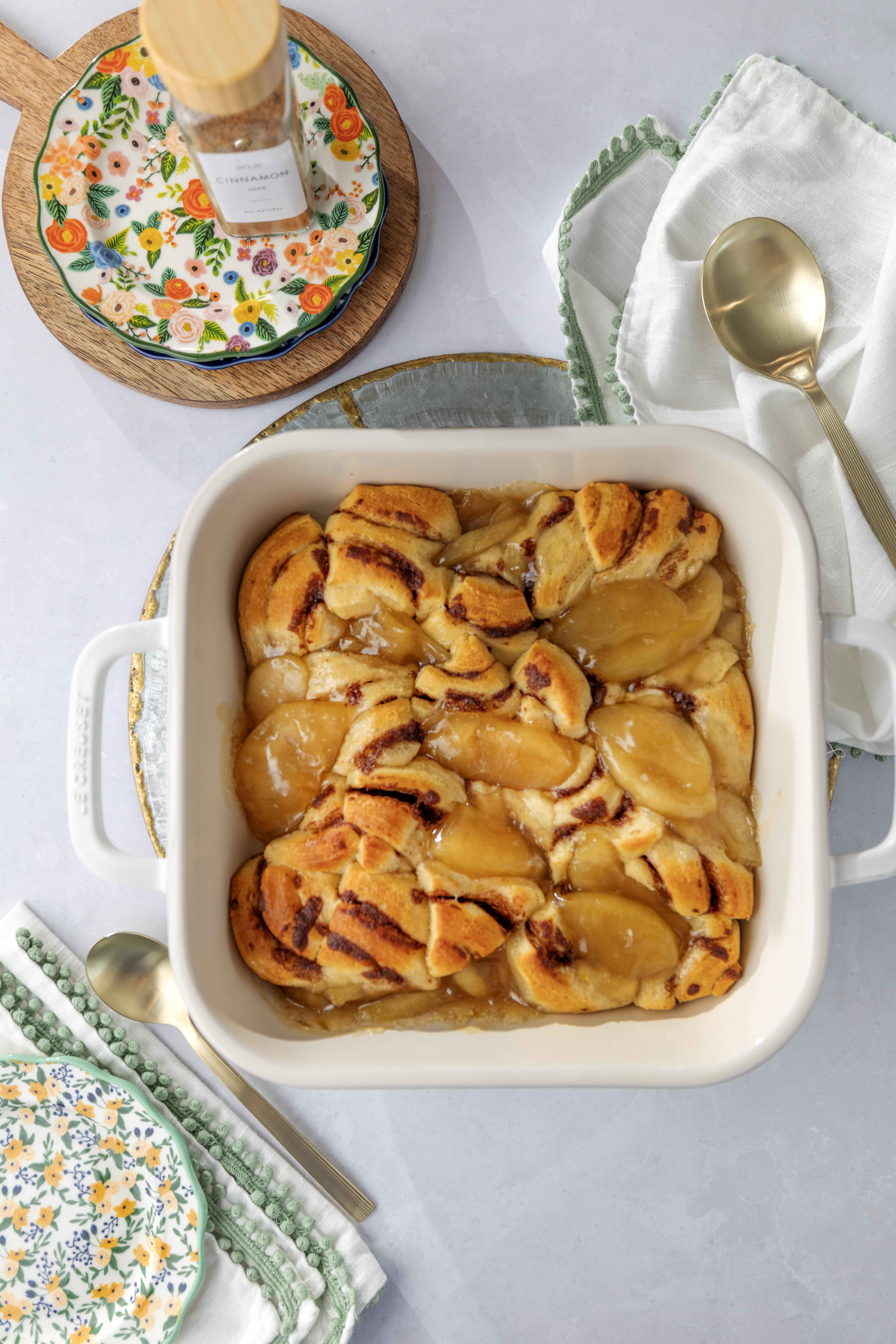 Apple Pie Cinnamon Roll Bake