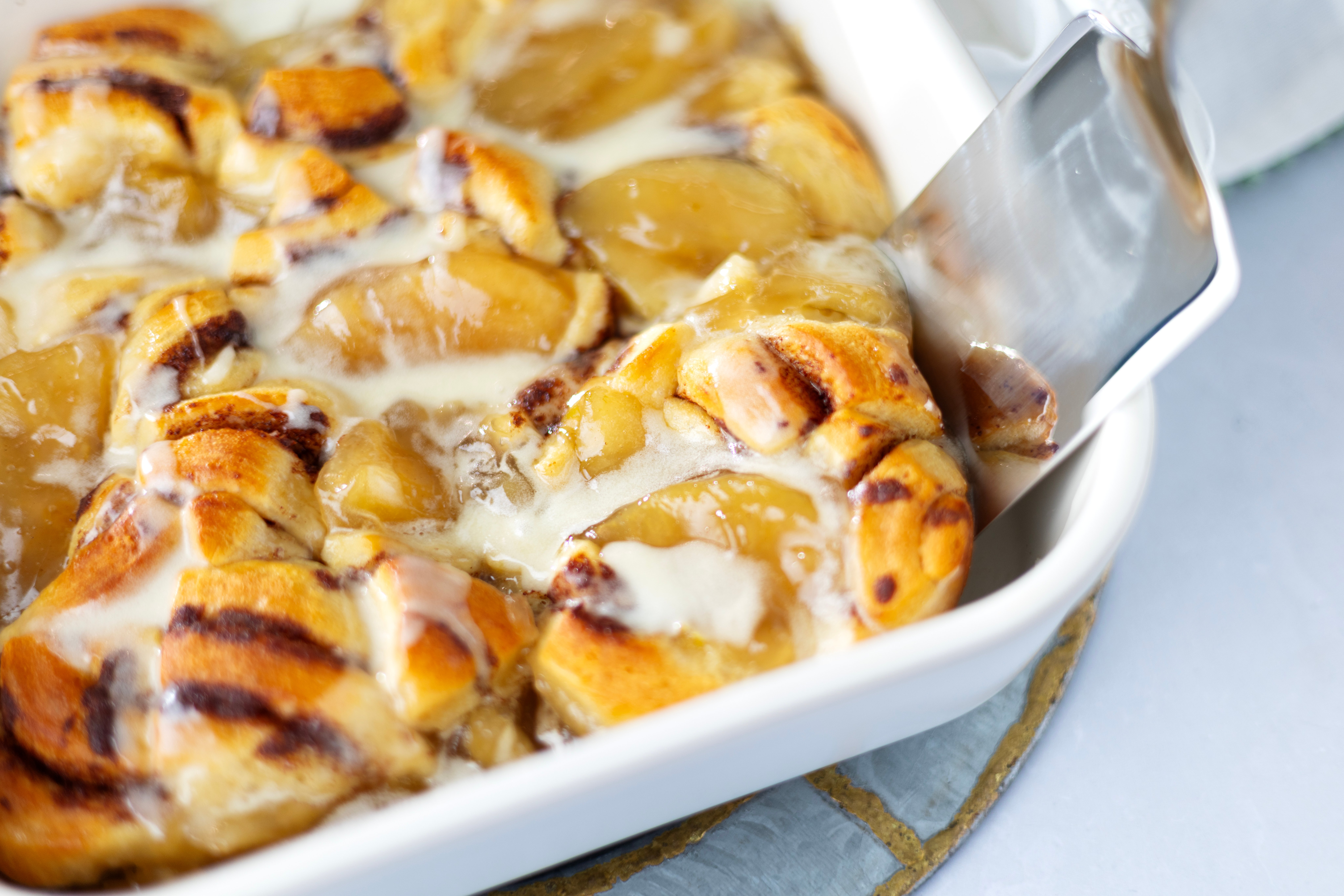 Apple Pie Cinnamon Roll Bake