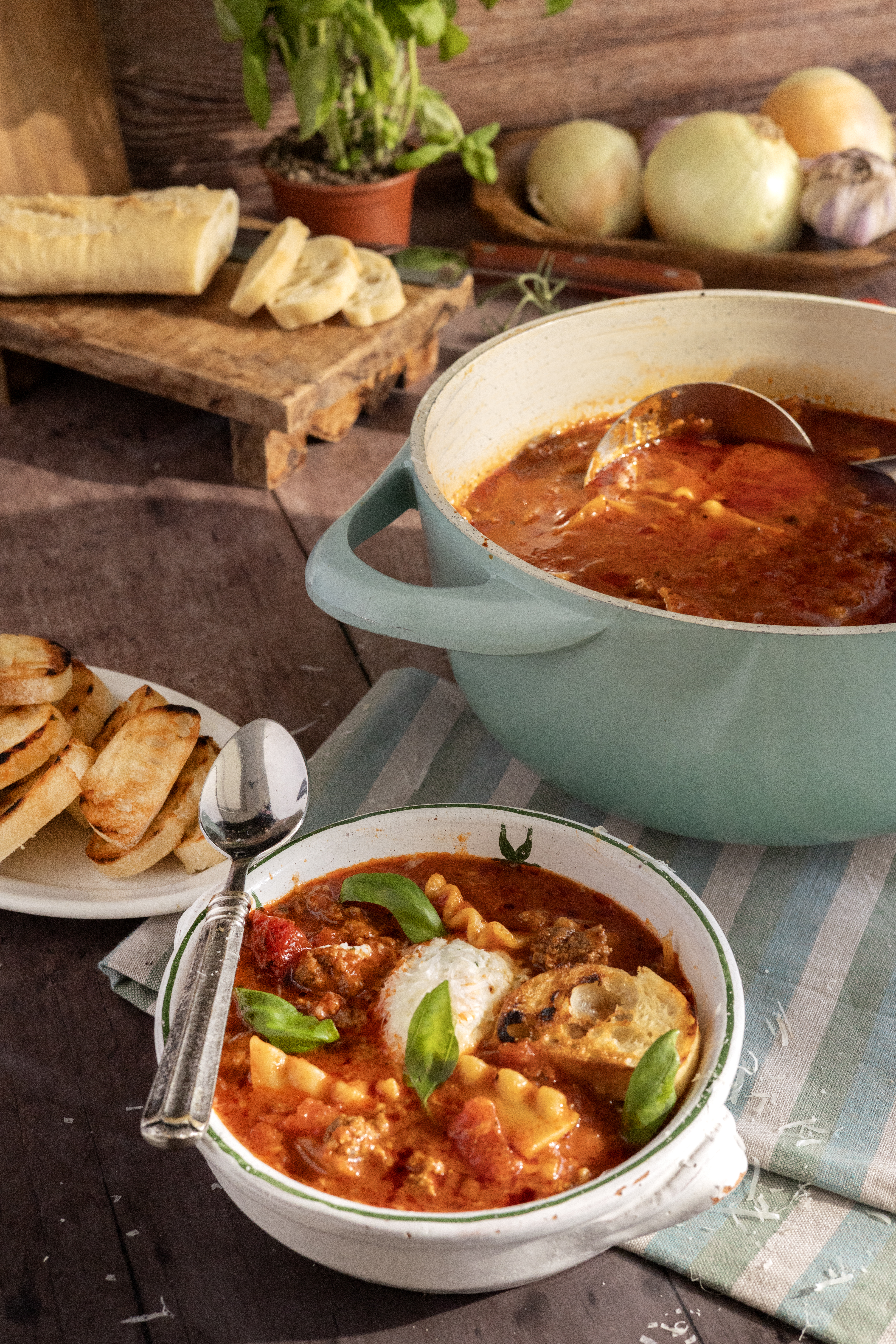 The Best Lasagna Soup