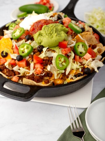 Beefy Super Nacho Skillet