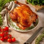 new whole roasted chicken