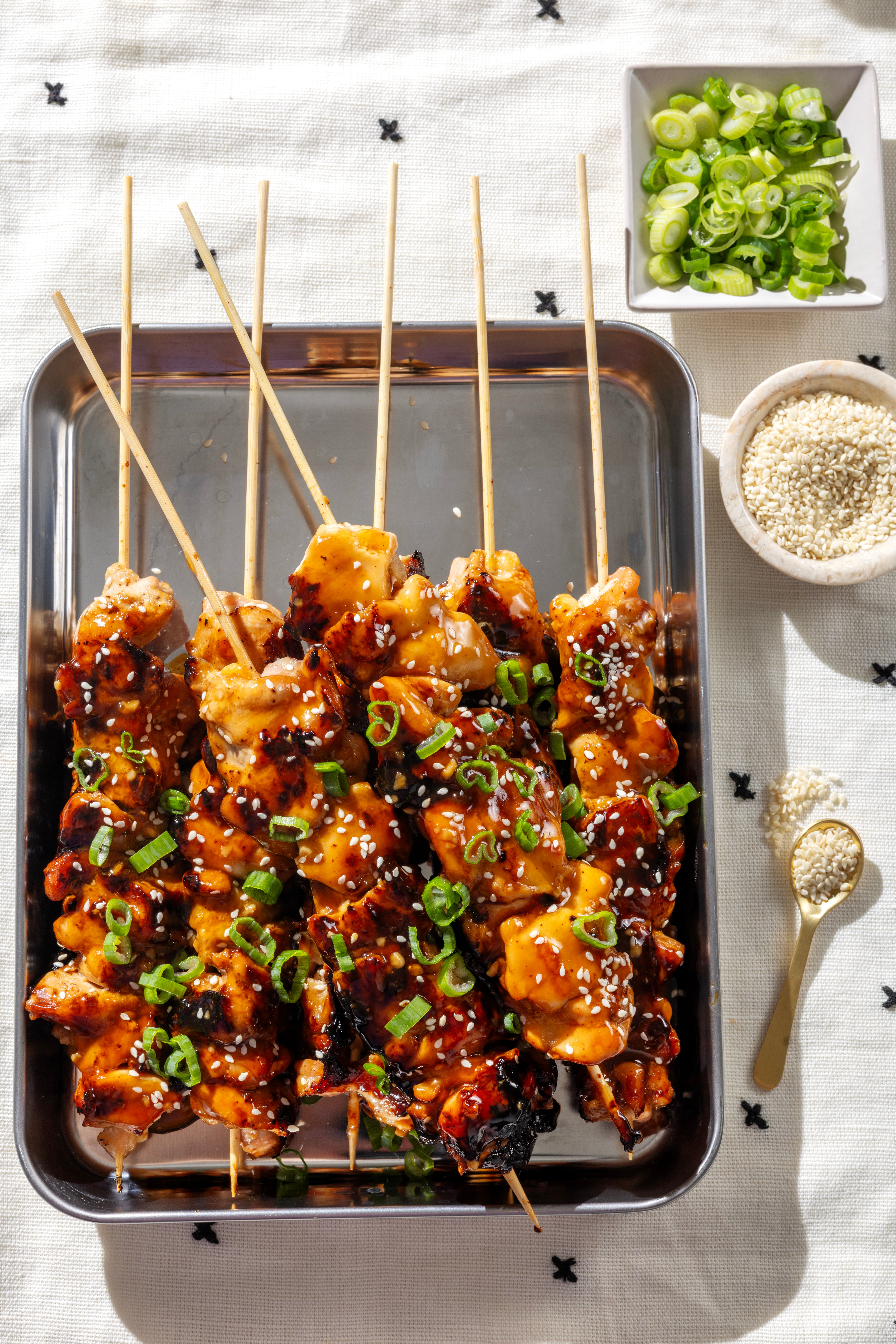 Easy Stovetop Teriyaki Chicken Skewers