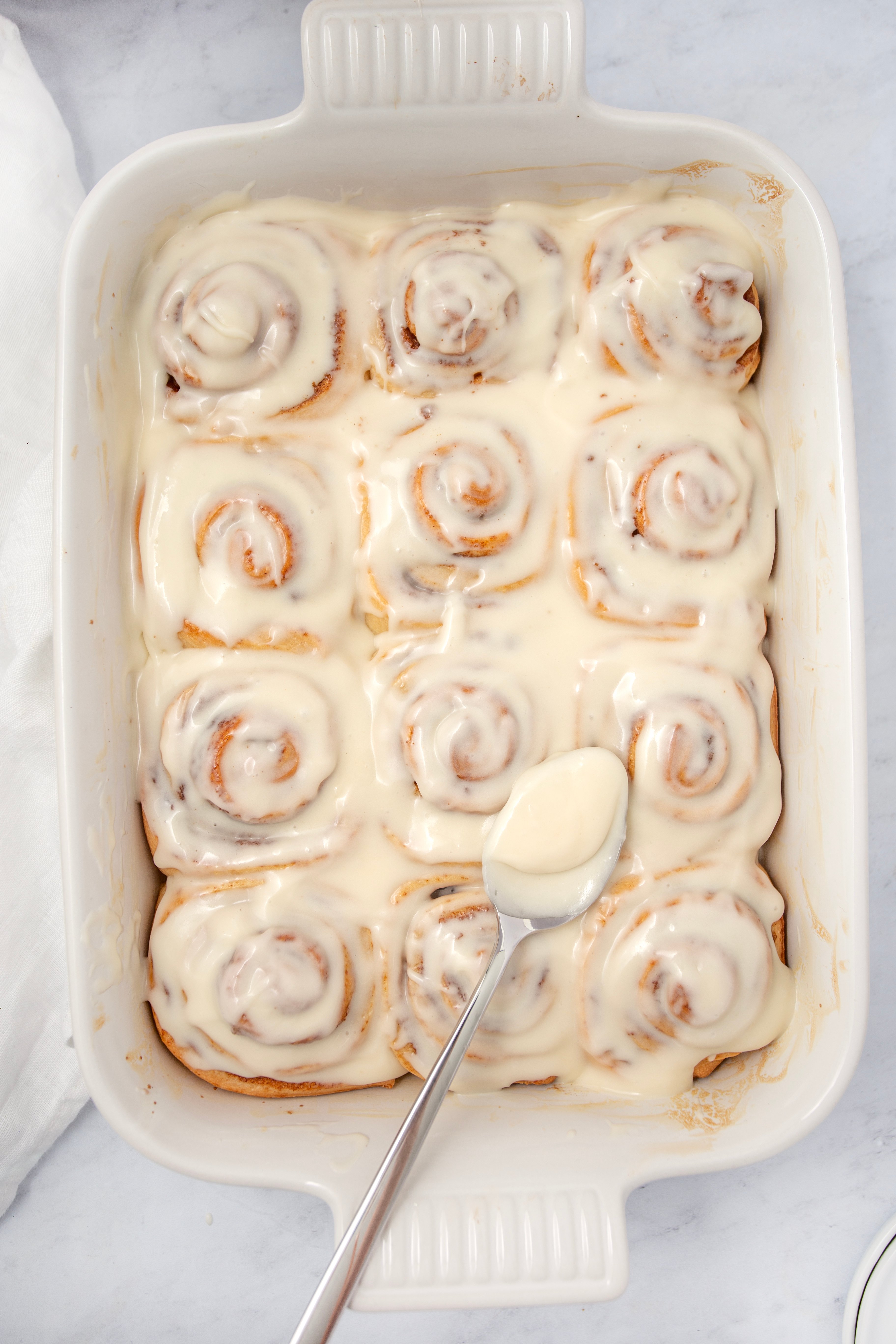 Cinnamon Rolls with cream cheese frosting