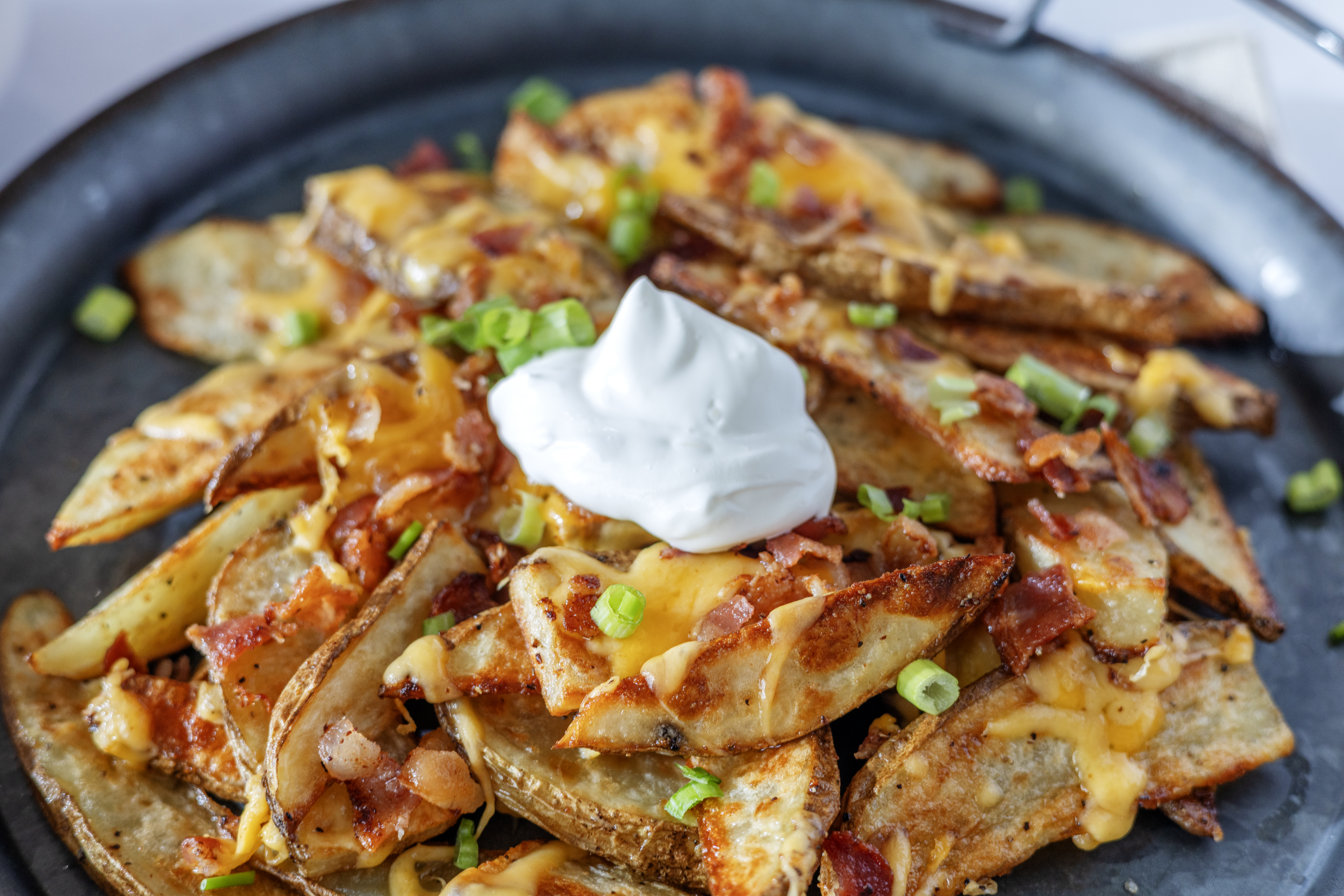 Bacon Cheddar Potato Wedges