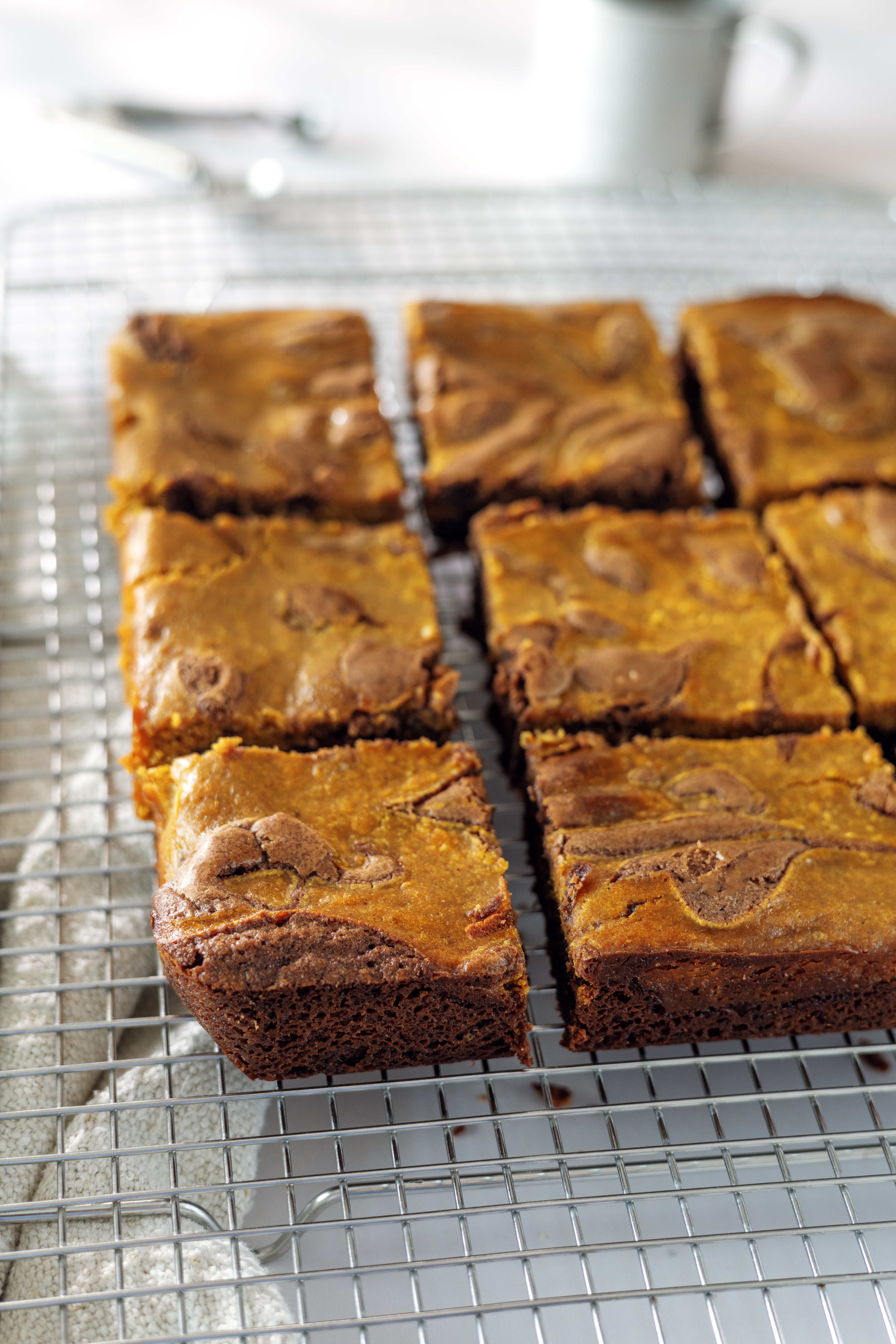 Pumpkin Swirl Brownies