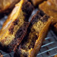 Pumpkin Swirl Brownies