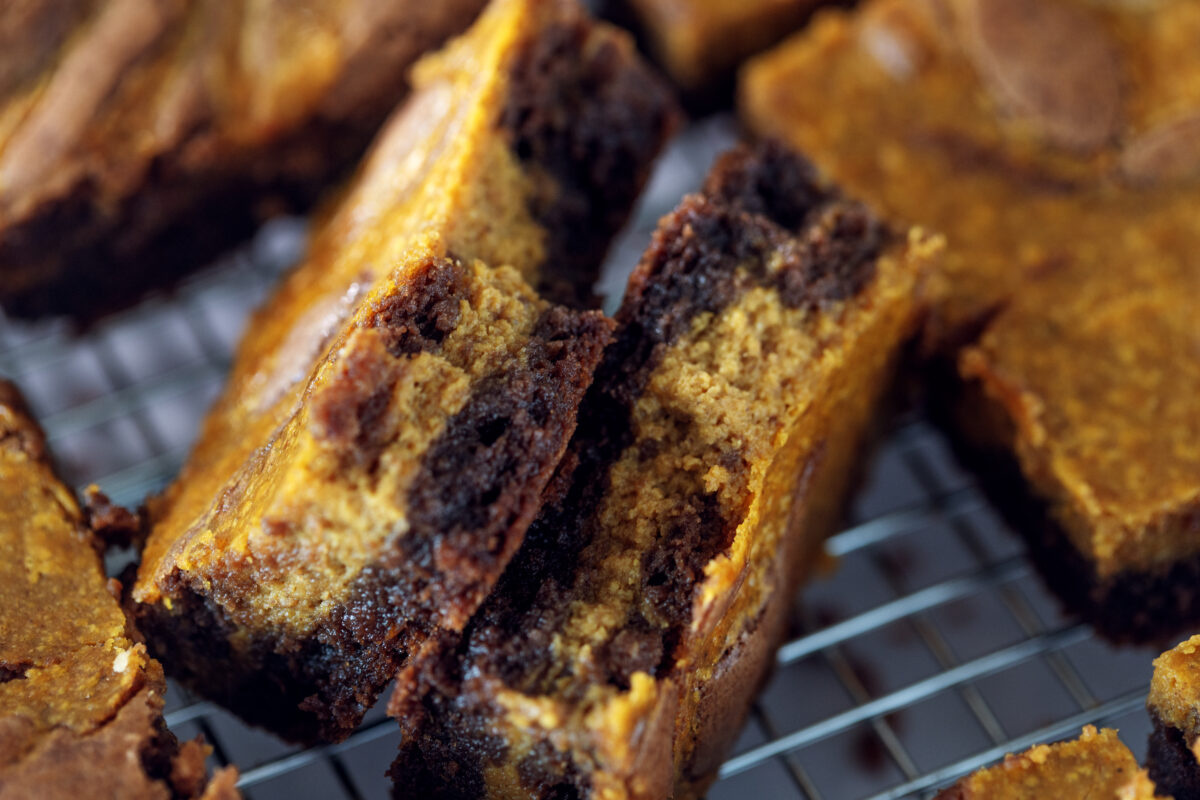 Pumpkin Swirl Brownies