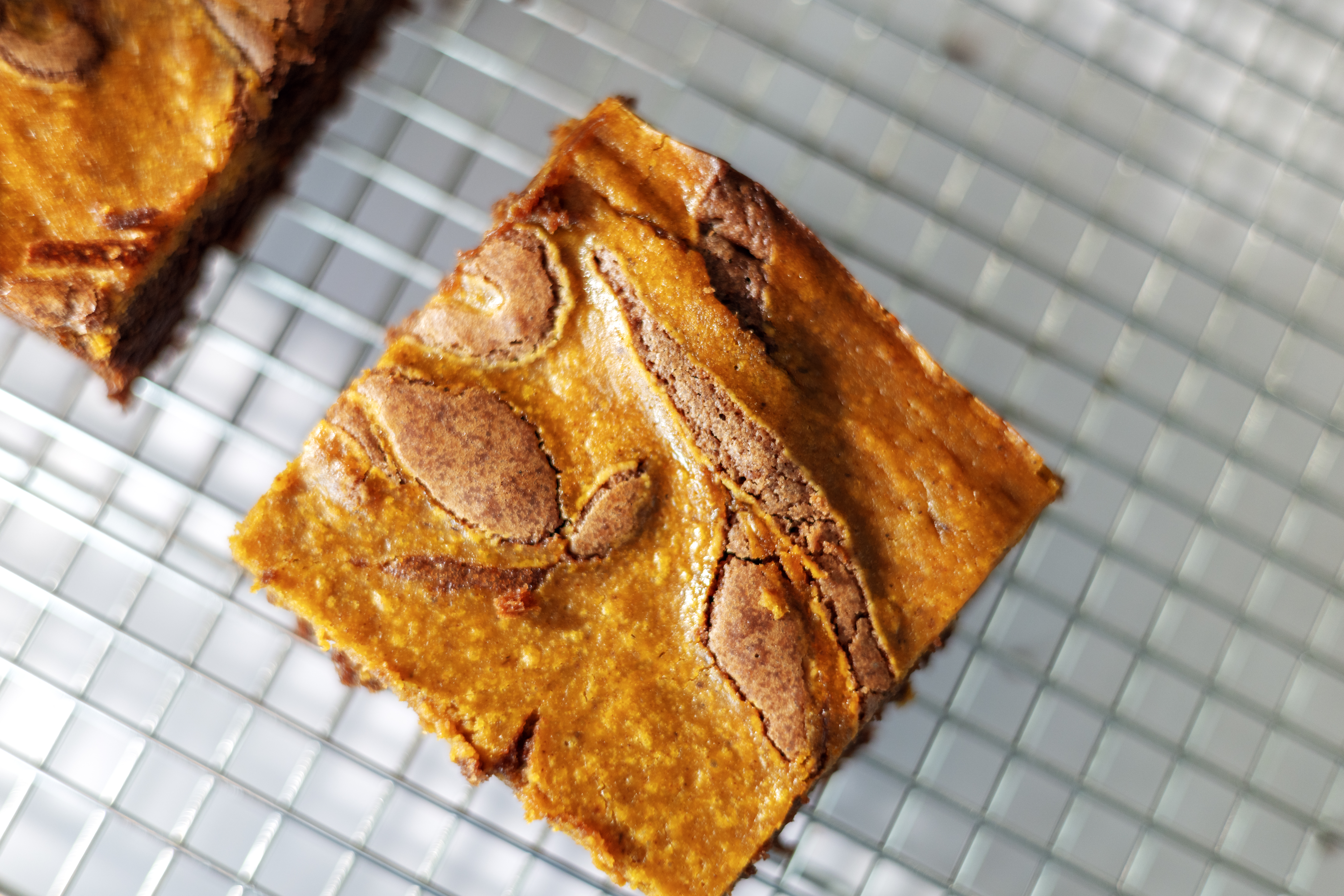 Pumpkin Swirl Brownies