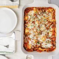 Easy Baked Cheesy Ravioli