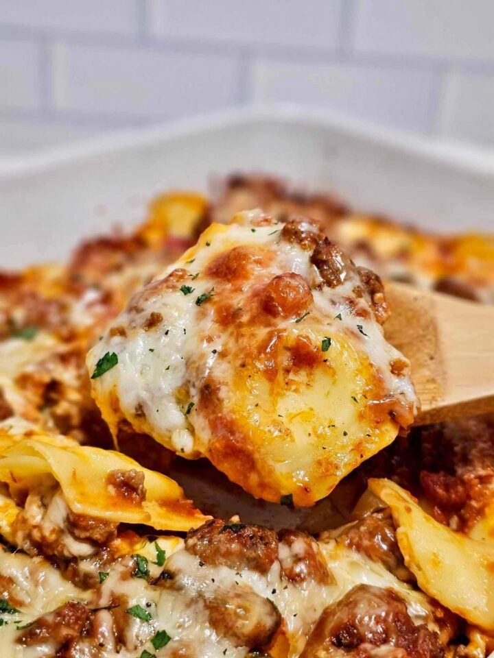 Easy Baked Cheesy Ravioli - Krystel's Cooking