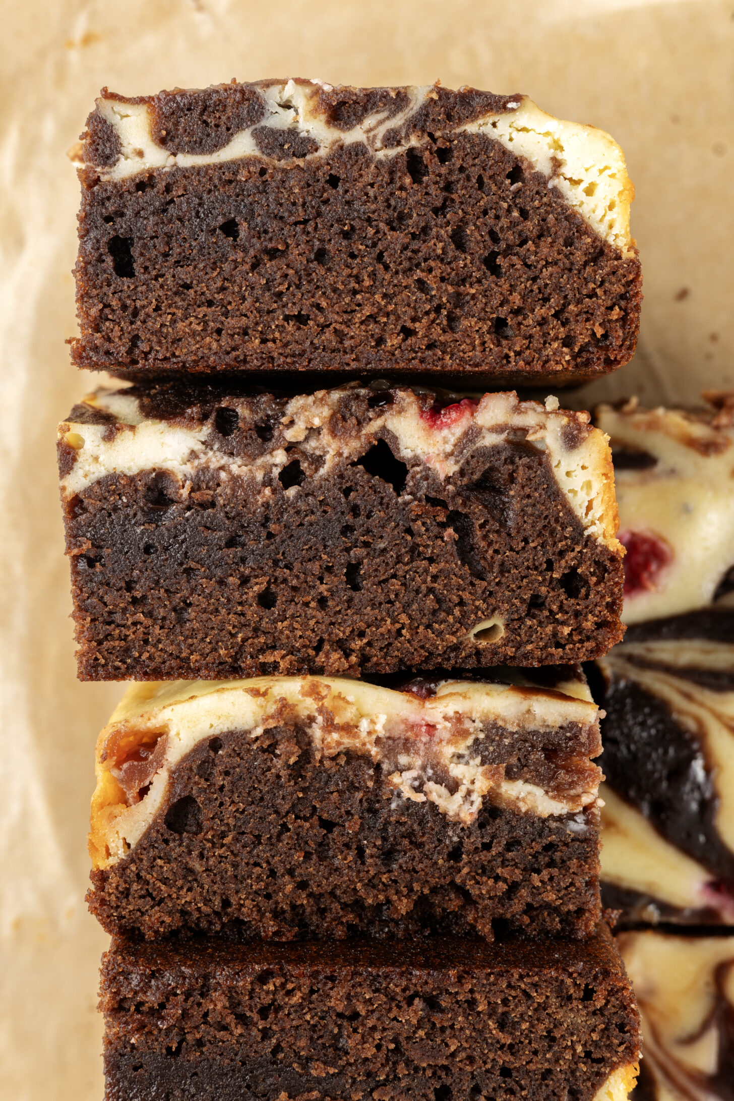 Easy Raspberry Cheesecake Brownies - Krystel's Cooking