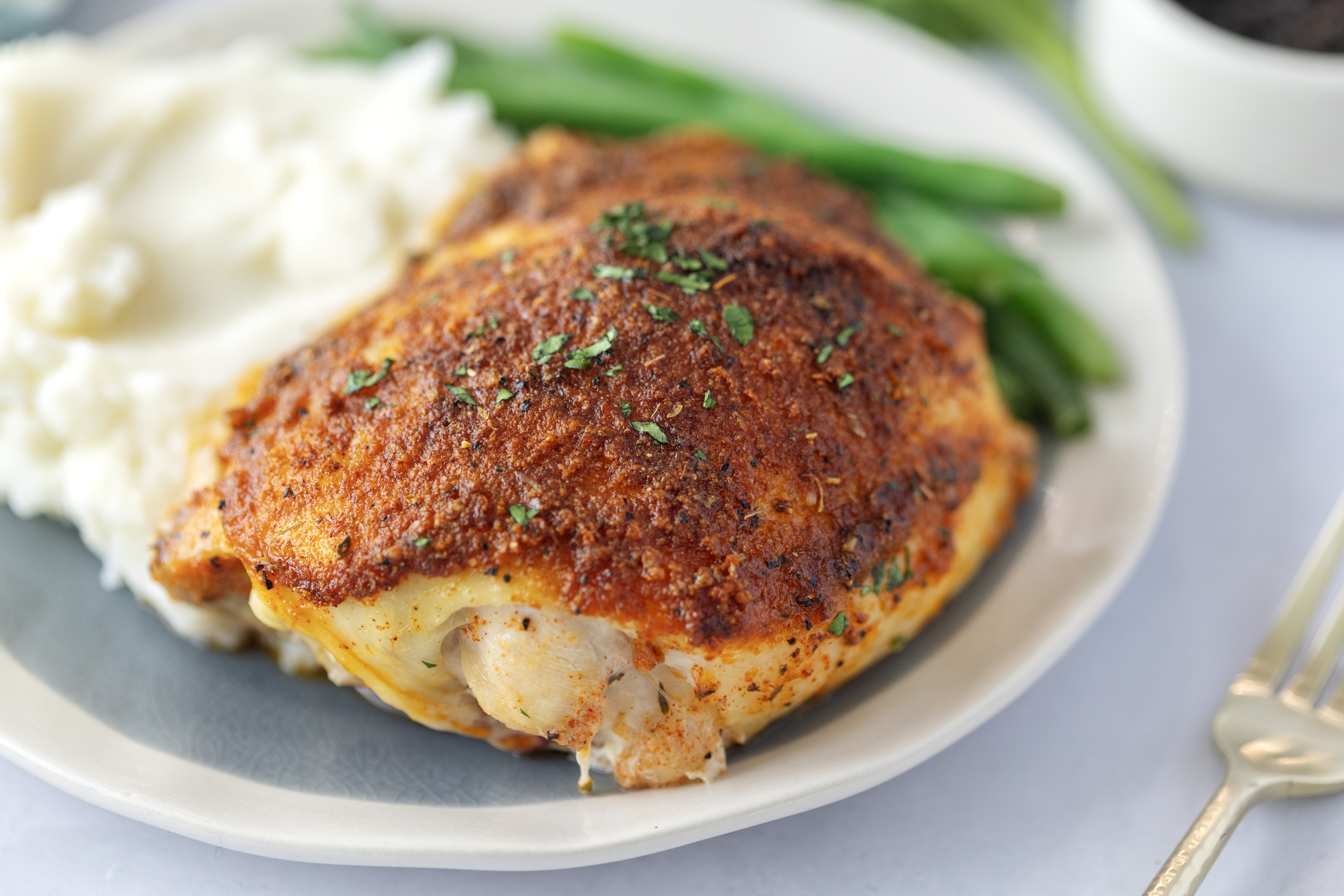 Easy Oven Baked Chicken Thighs