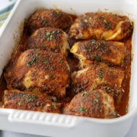 Easy Oven Baked Chicken Thighs