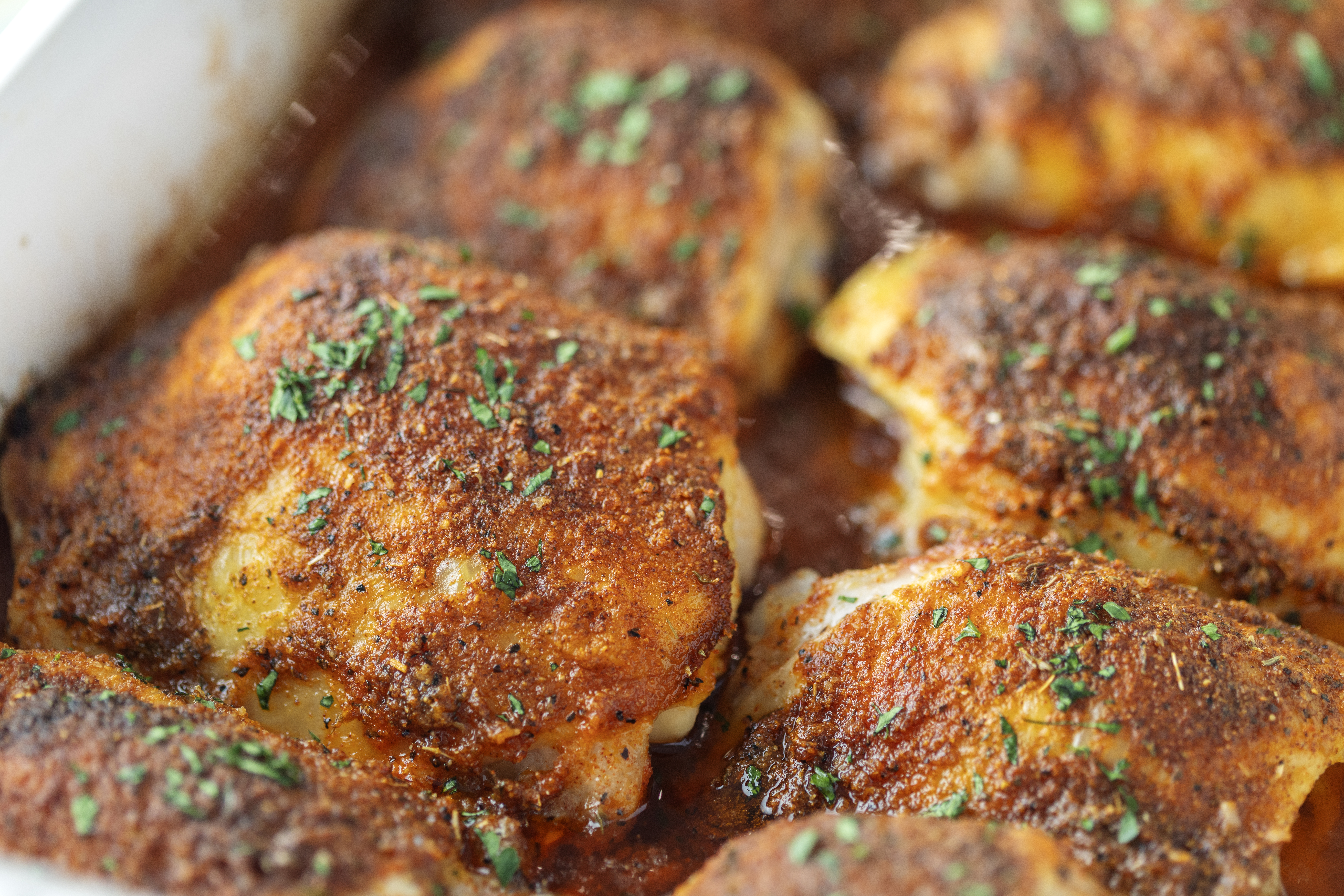 Easy Oven Baked Chicken Thighs