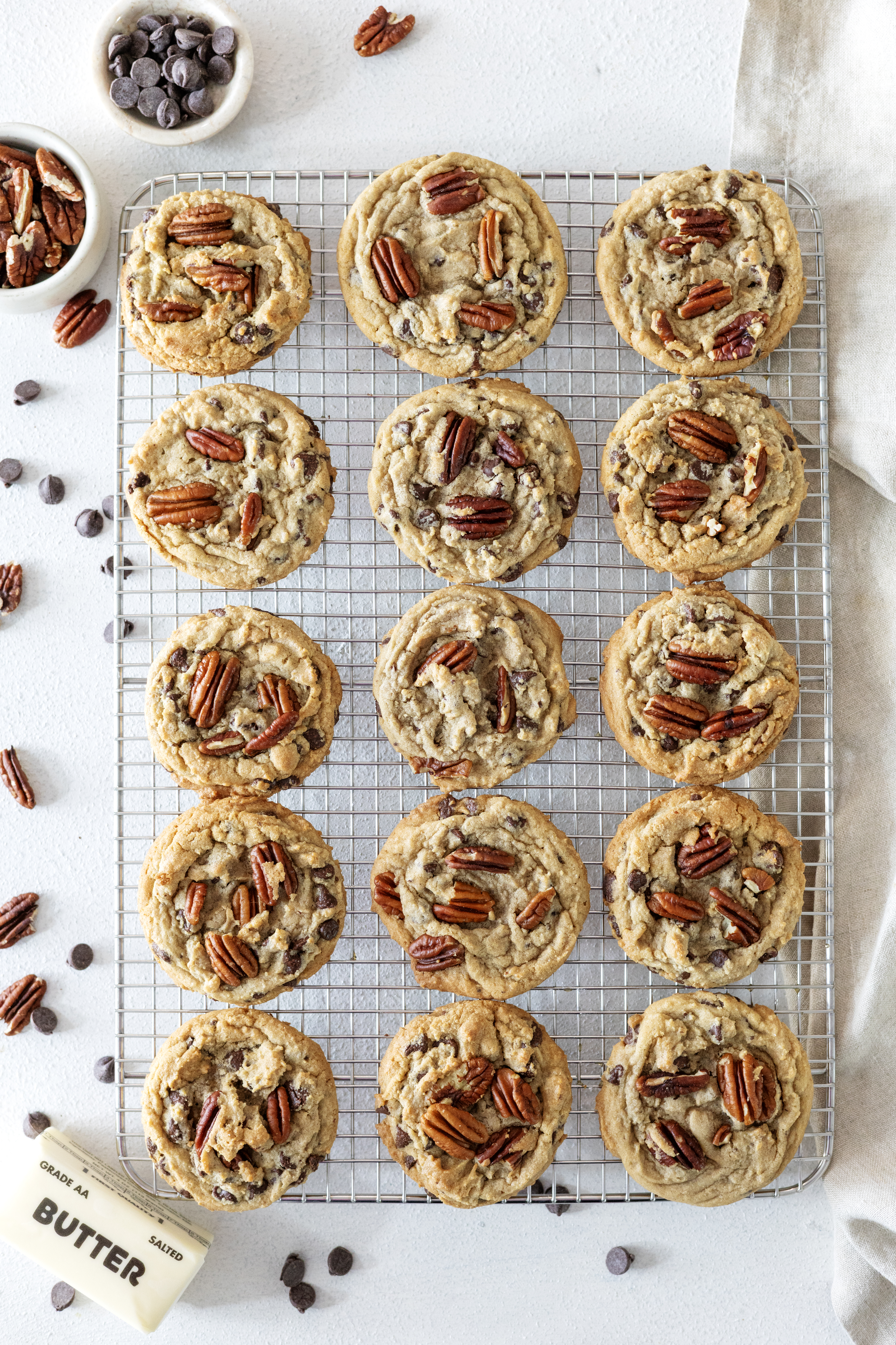 Bourbon Brown Butter Chocolate Chunk Cookies