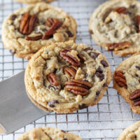 Bourbon Brown Butter Chocolate Chunk Cookies