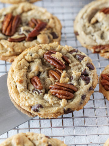 Bourbon Brown Butter Chocolate Chunk Cookies