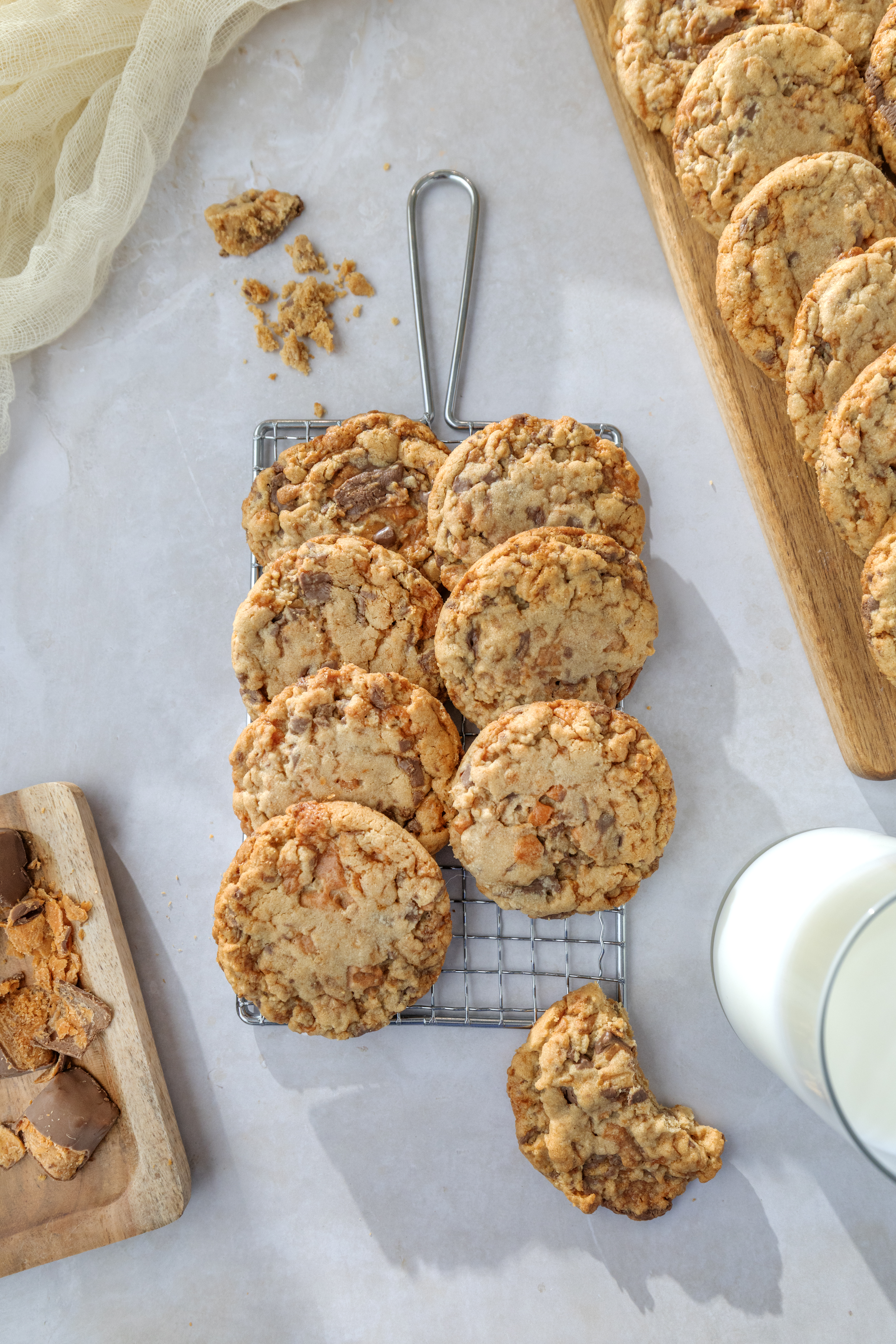 Peanut Butter Butterfinger Cookies