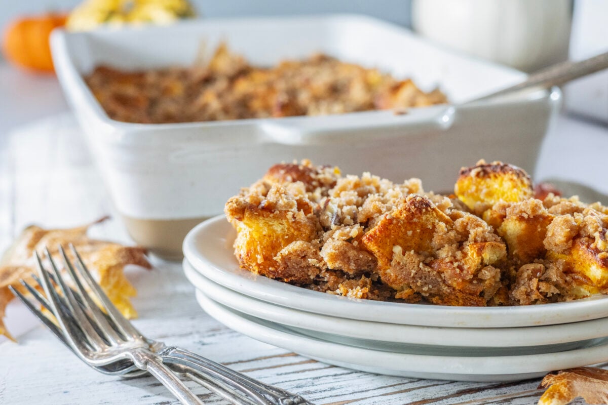 Pumpkin French Toast Casserole
