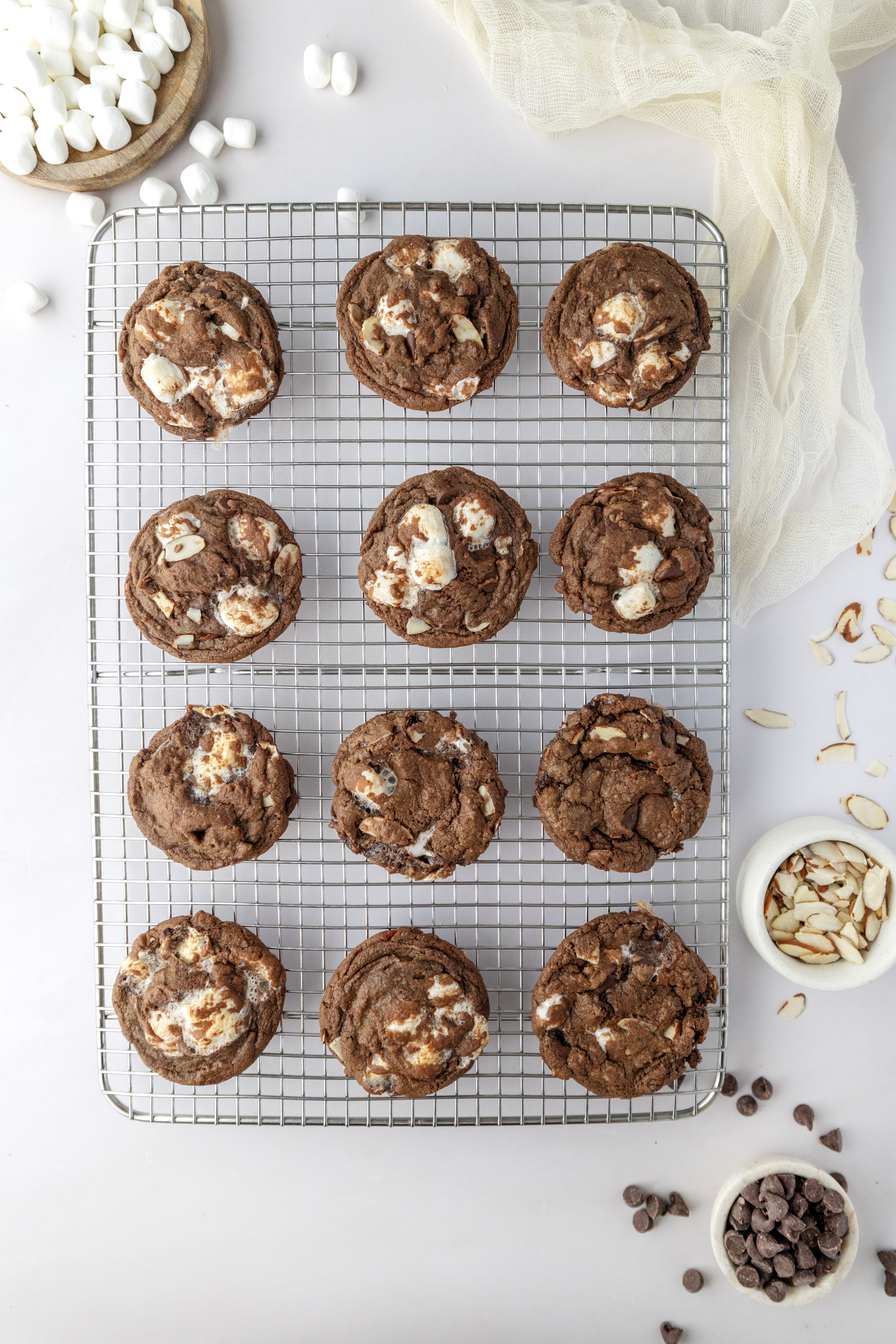 Easy Rocky Road Cookies