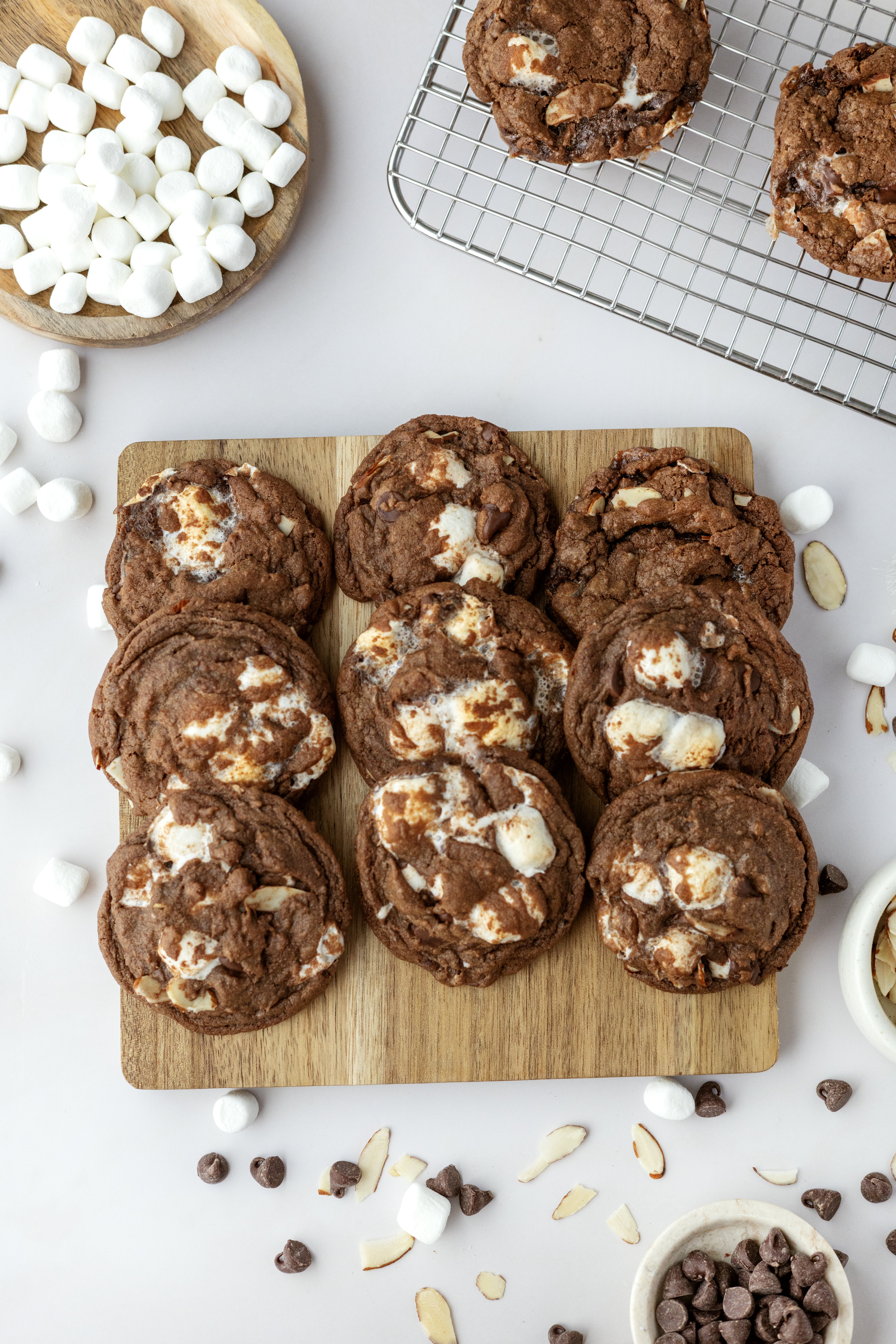 Easy Rocky Road Cookies