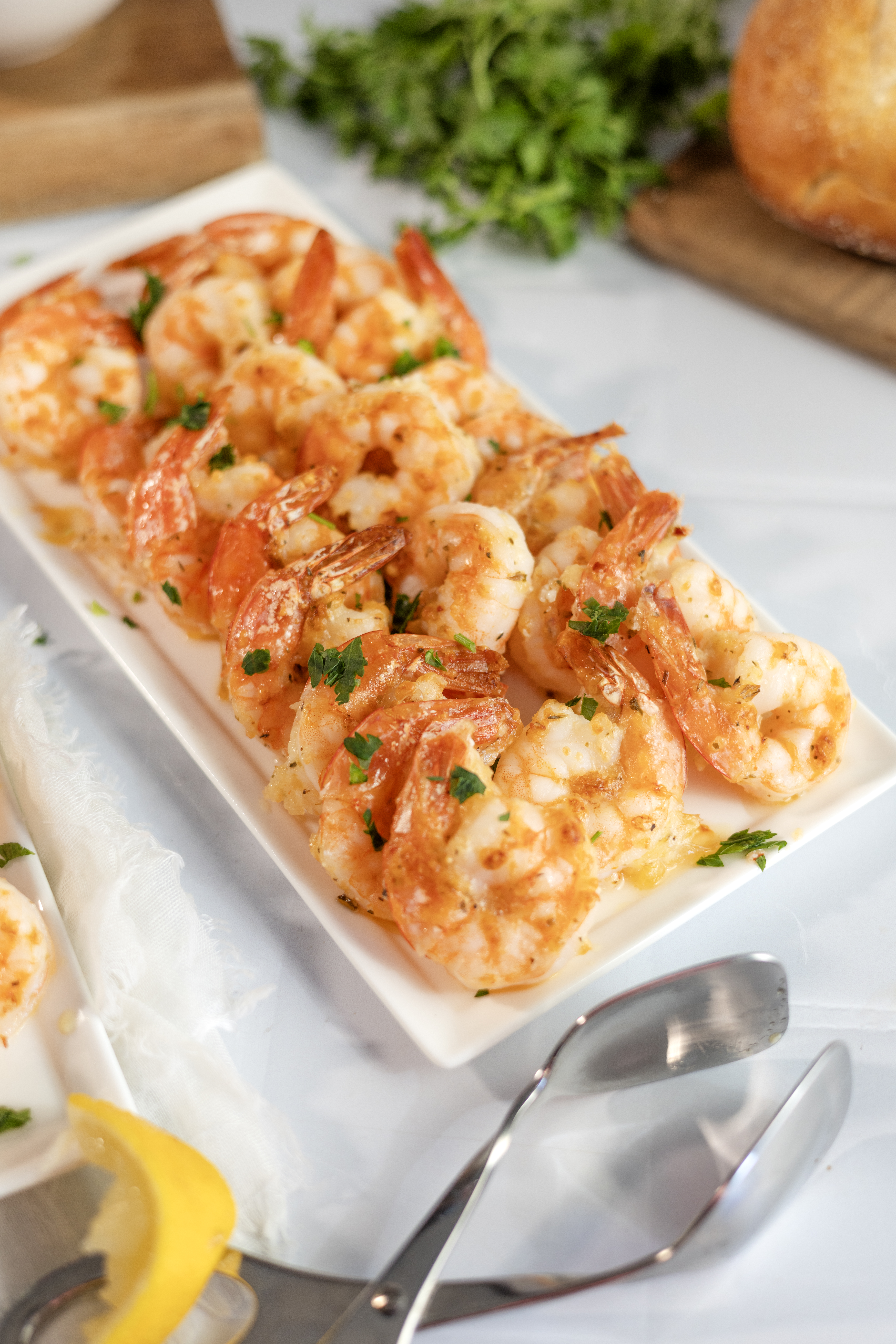 Garlic Parmesan Roasted Shrimp