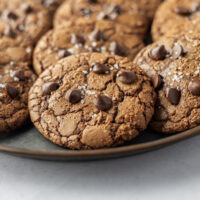 Easy Salted Brownie Cookies