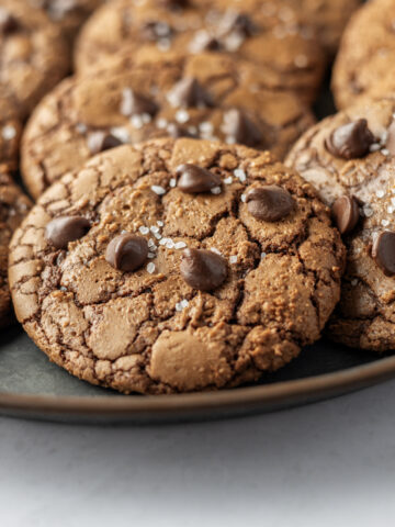 Easy Salted Brownie Cookies