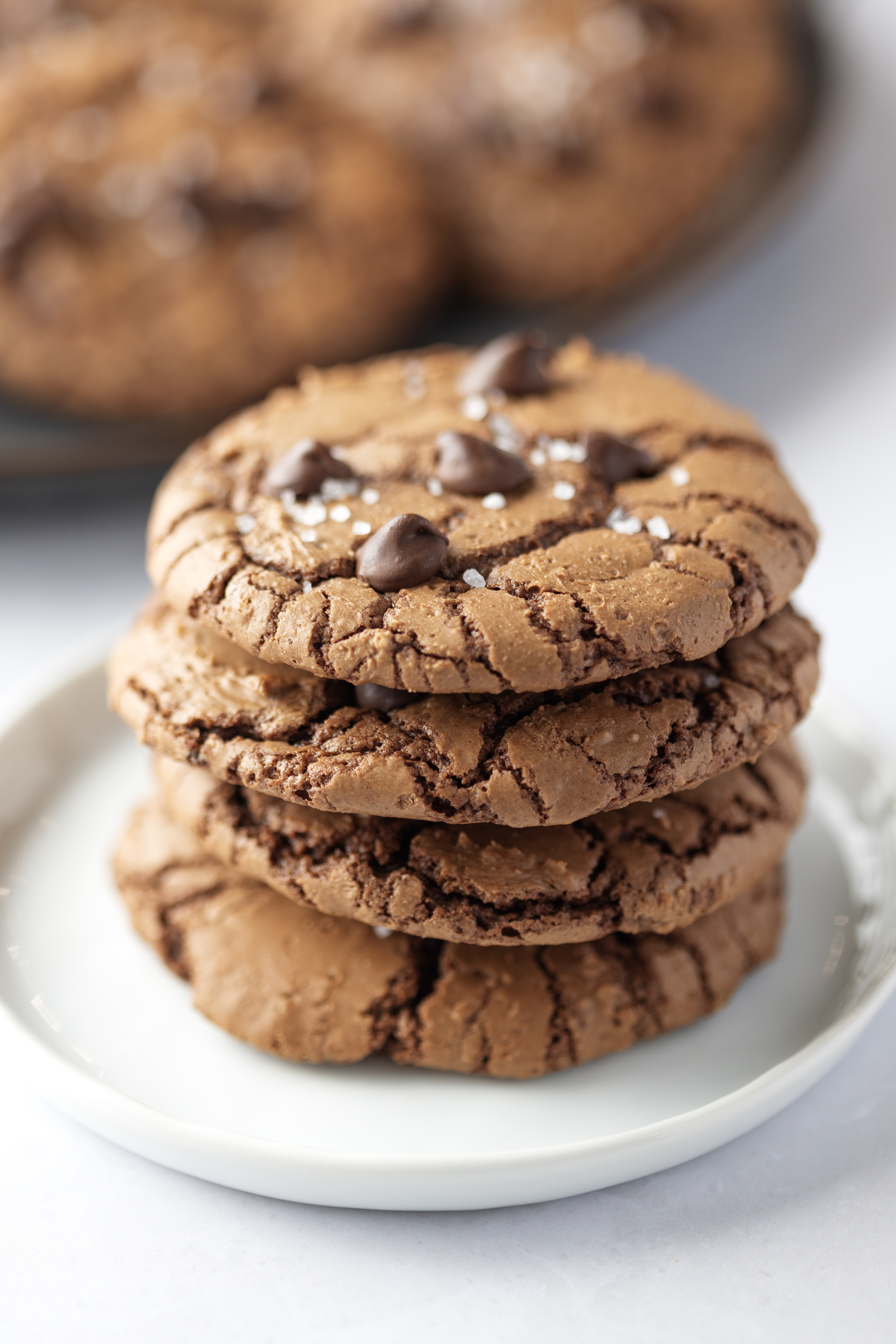 Easy Salted Brownie Cookies