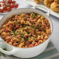 Stovetop Creamy Ground Beef Pasta