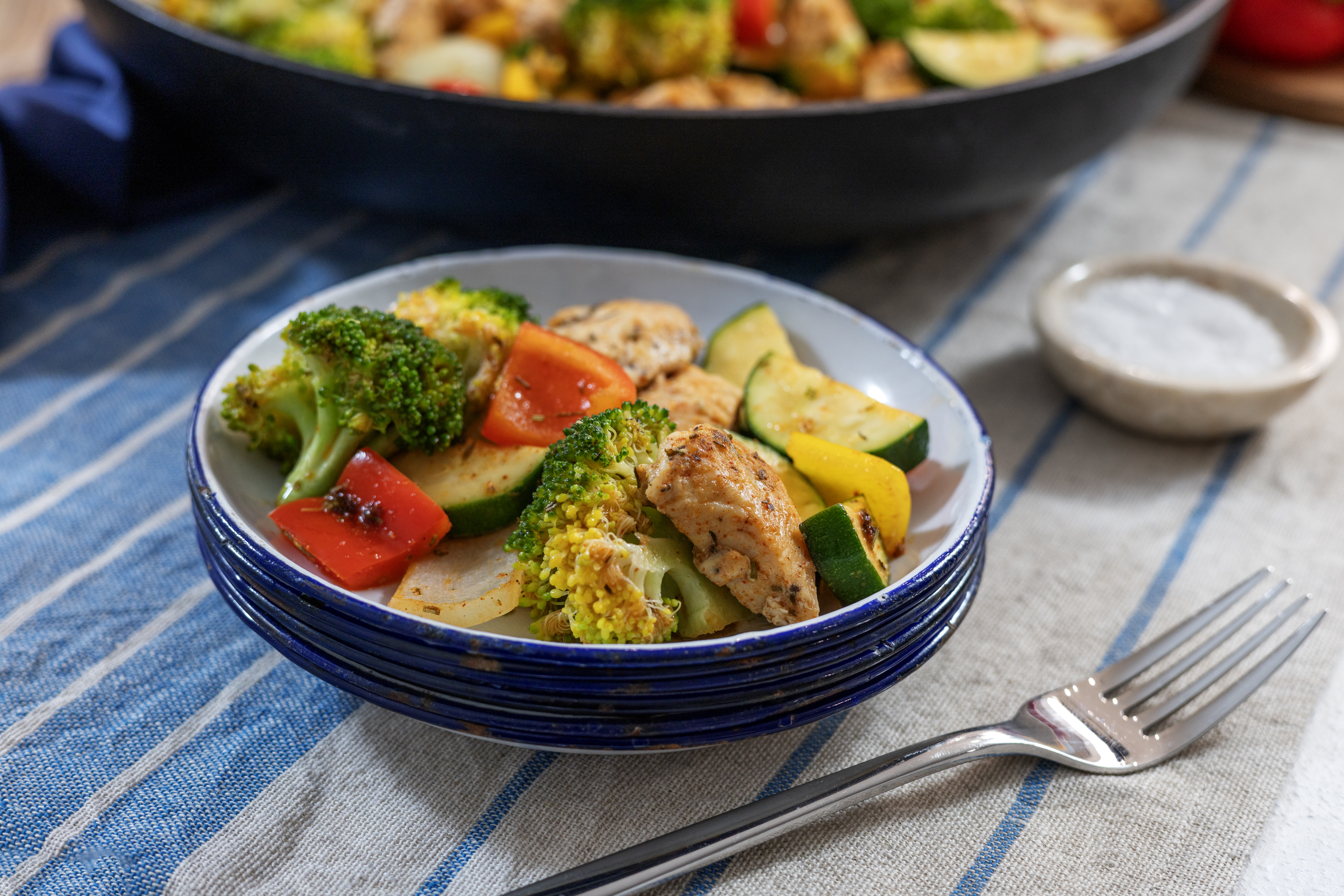 Healthy Chicken and Vegetables Skillet