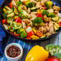 Healthy Chicken and Vegetables Skillet