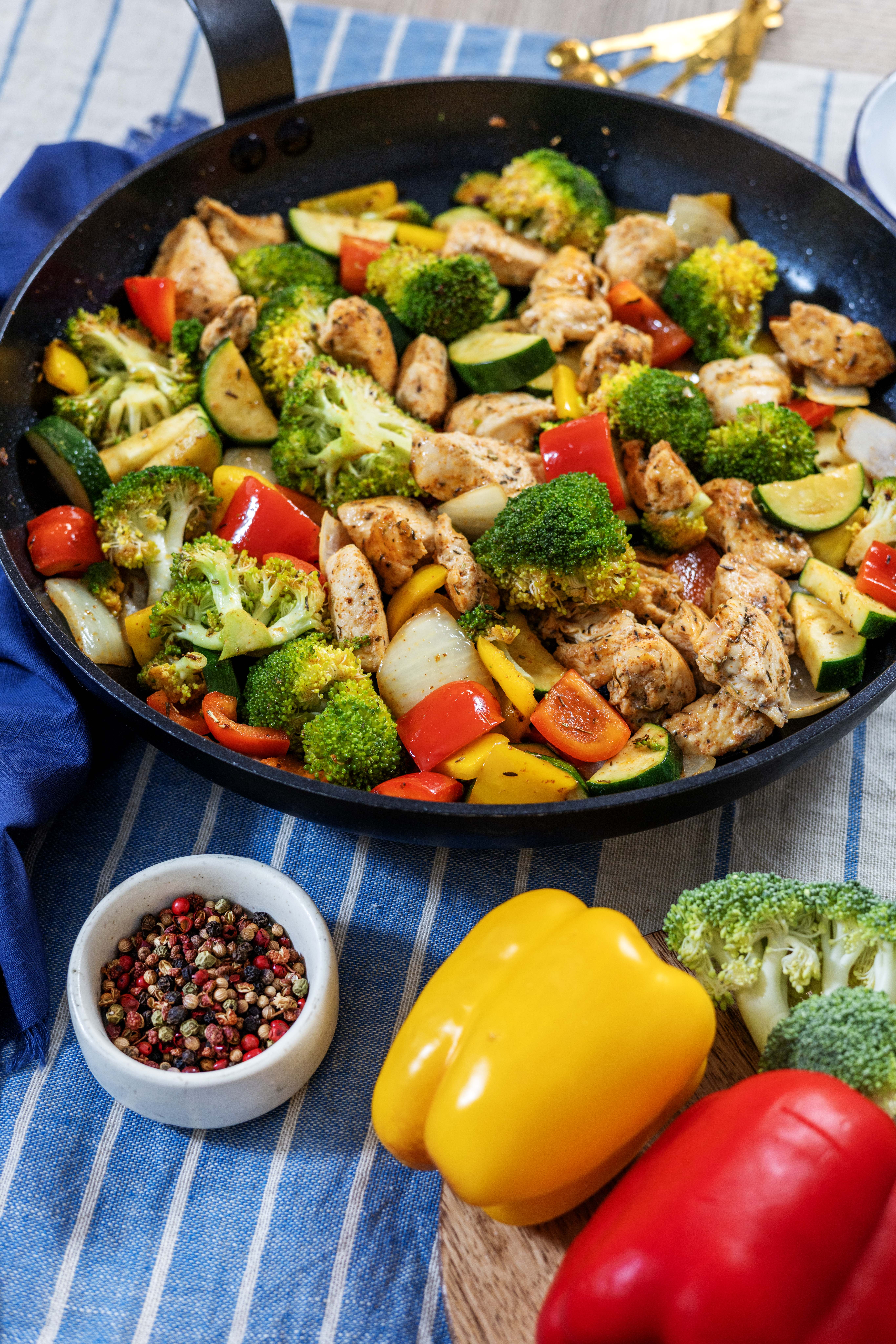 Healthy Chicken and Vegetables Skillet