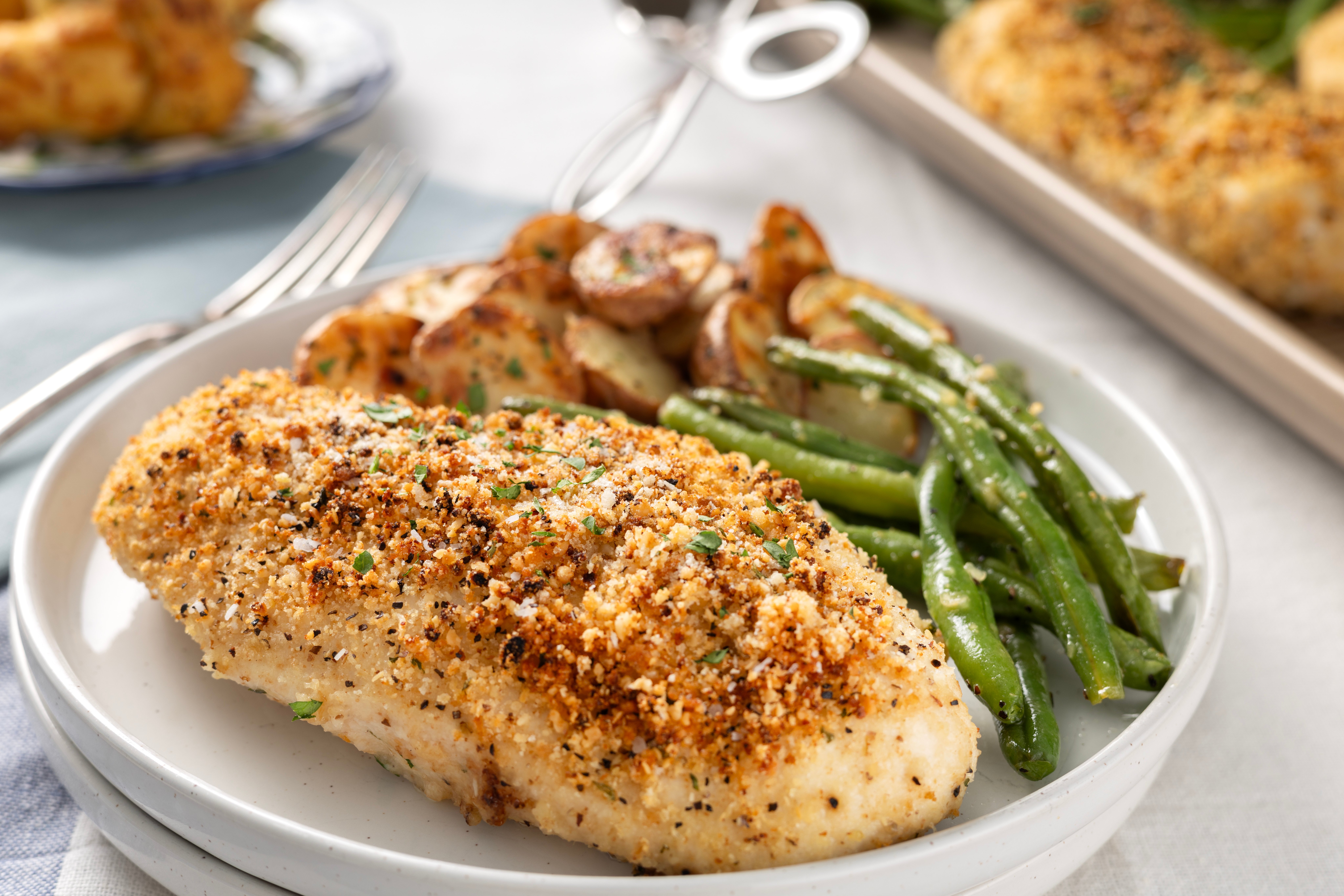 Healthy Chicken Parmesan with Vegetables