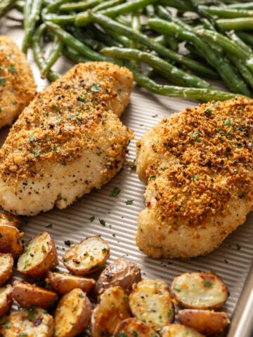 Healthy Chicken Parmesan with Vegetables