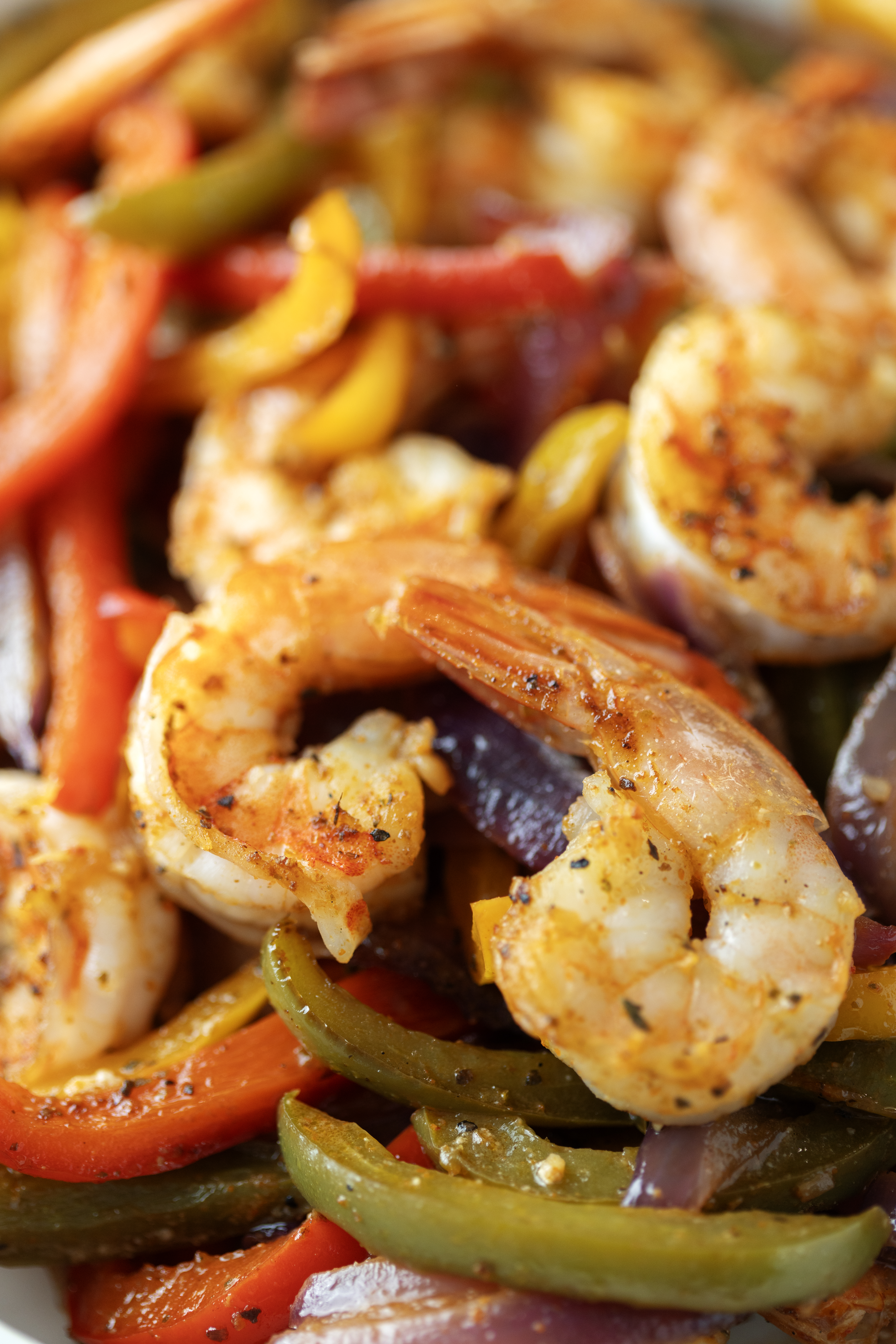 Sheet Pan Shrimp Fajitas