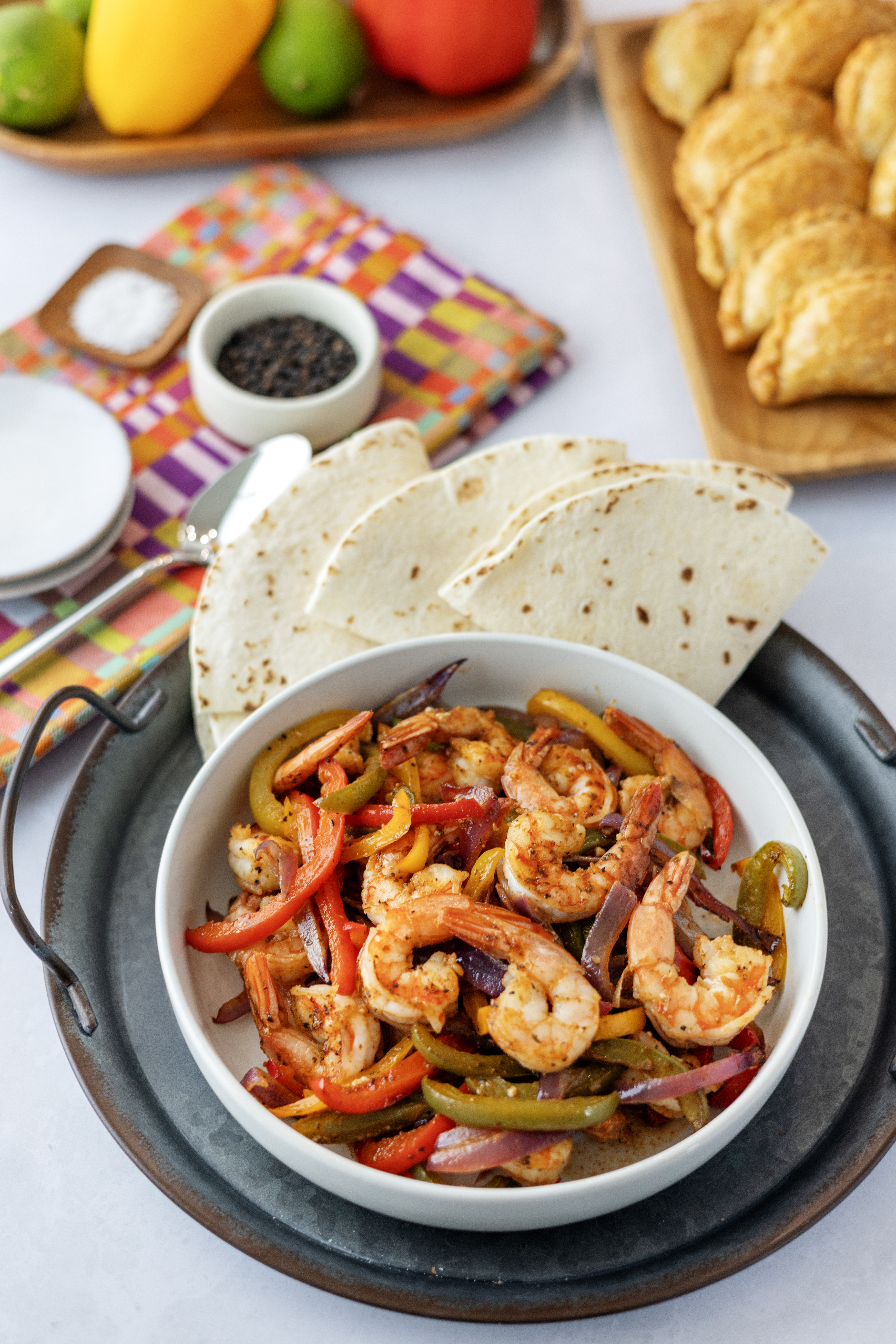 Sheet Pan Shrimp Fajitas
