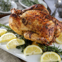 Garlic Herb Roasted Whole Chicken