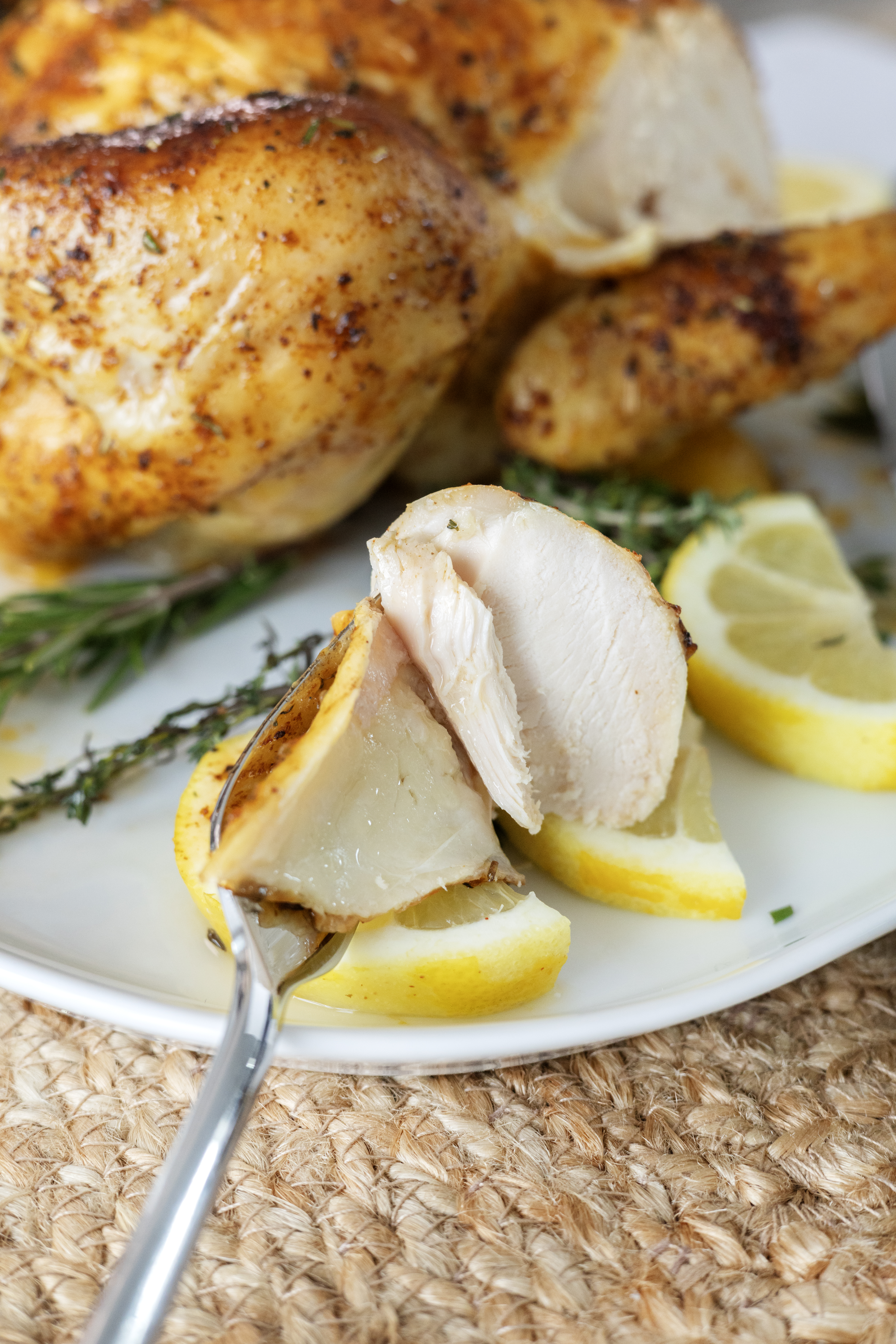 Garlic Herb Roasted Whole Chicken