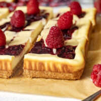 Lemon Raspberry Cheesecake Bars