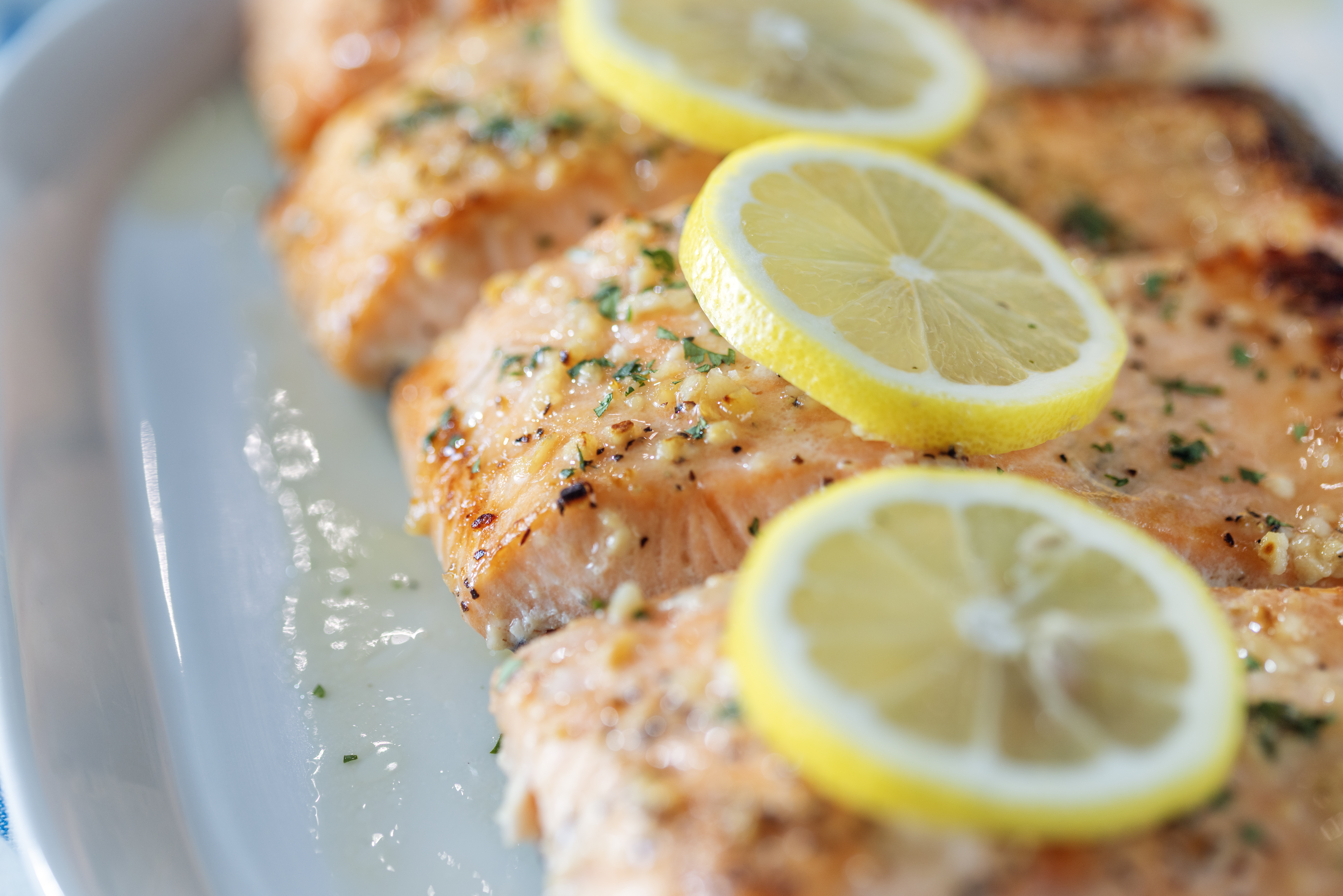 Baked Lemon Garlic Salmon