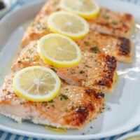 Baked Lemon Garlic Salmon
