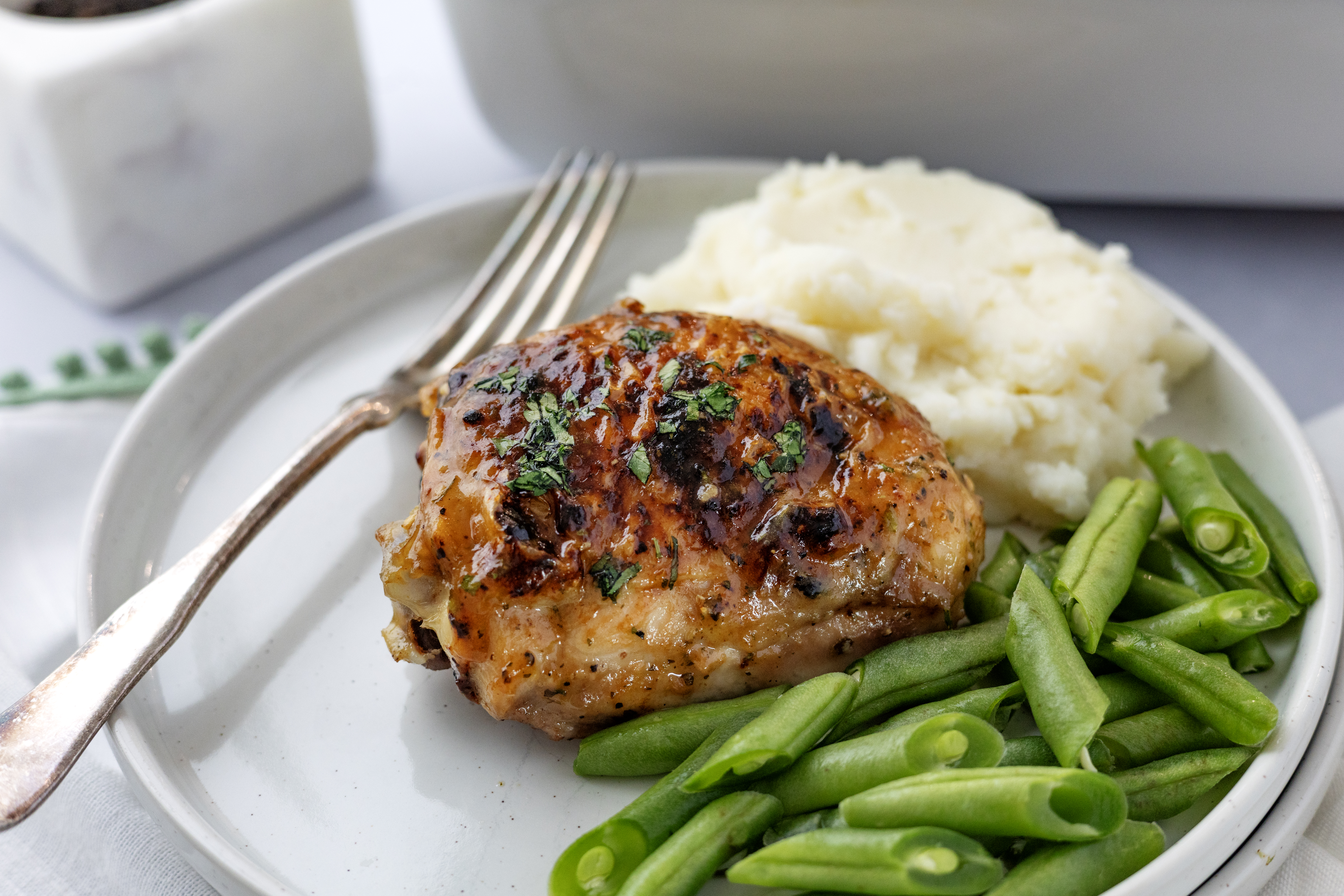Baked Ranch Roast Chicken Thighs