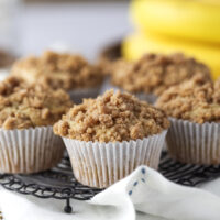 Banana Muffins With Streusel Topping