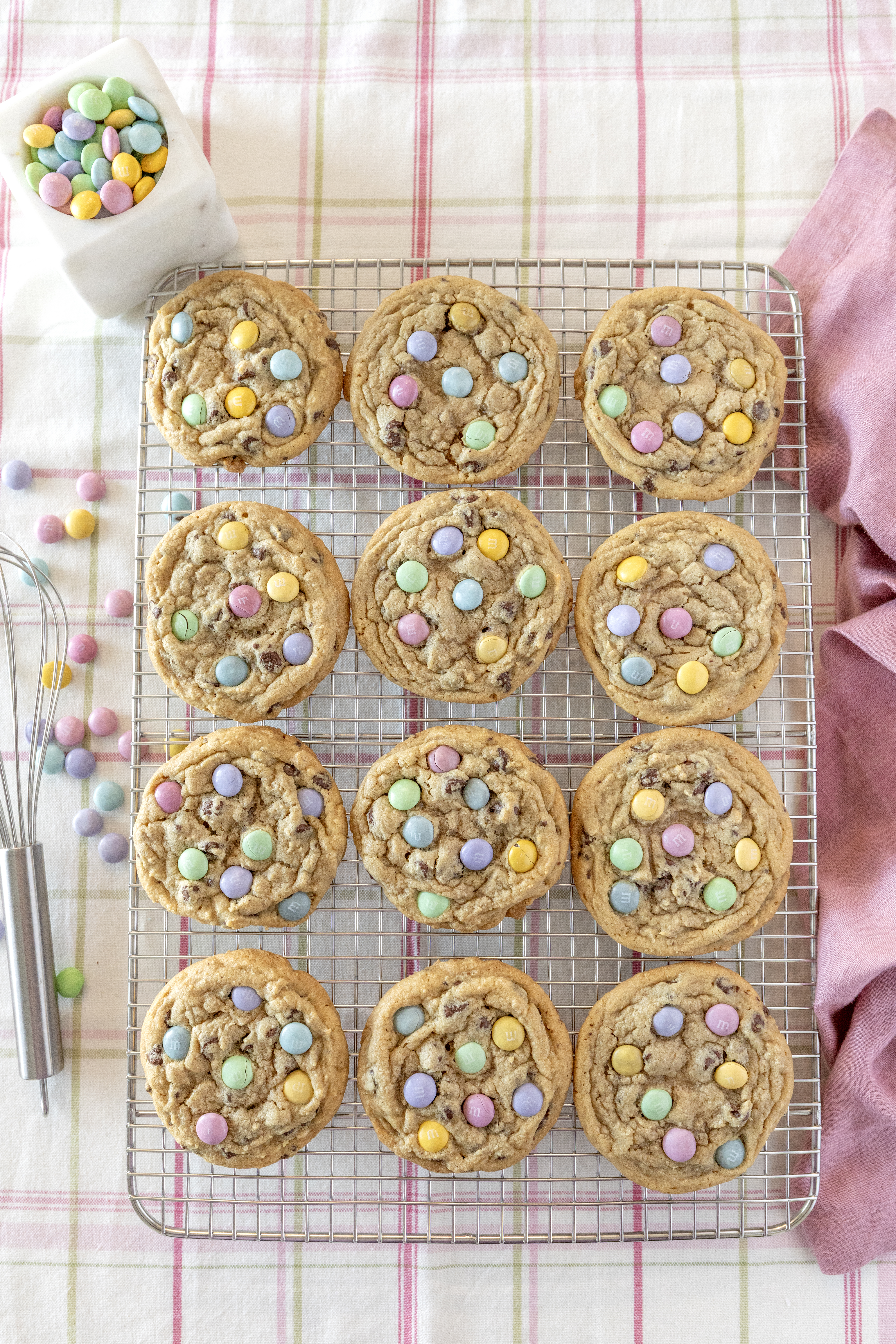 Easter Chocolate Chip M&M Cookies