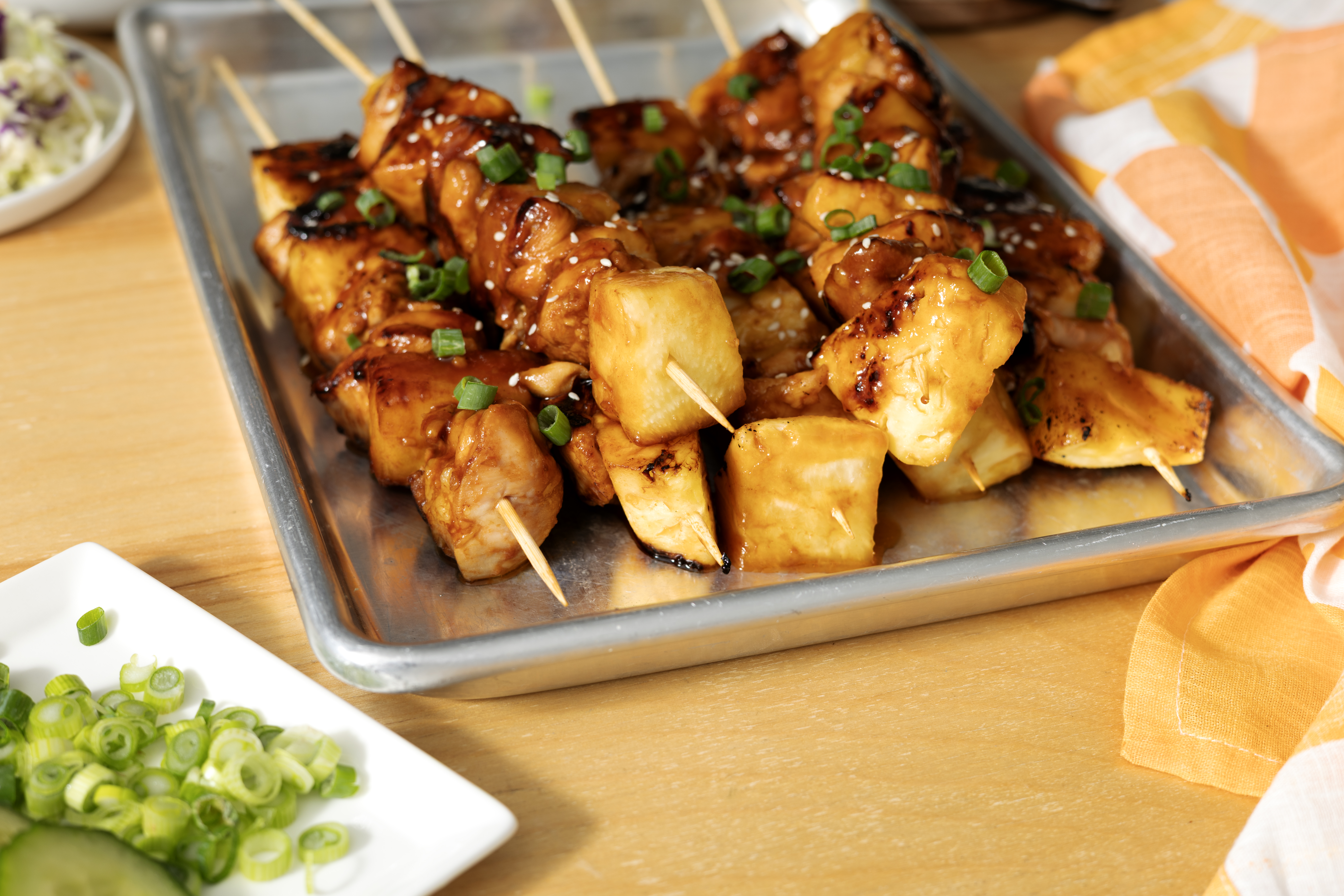 Easy Hawaiian Chicken Kabobs