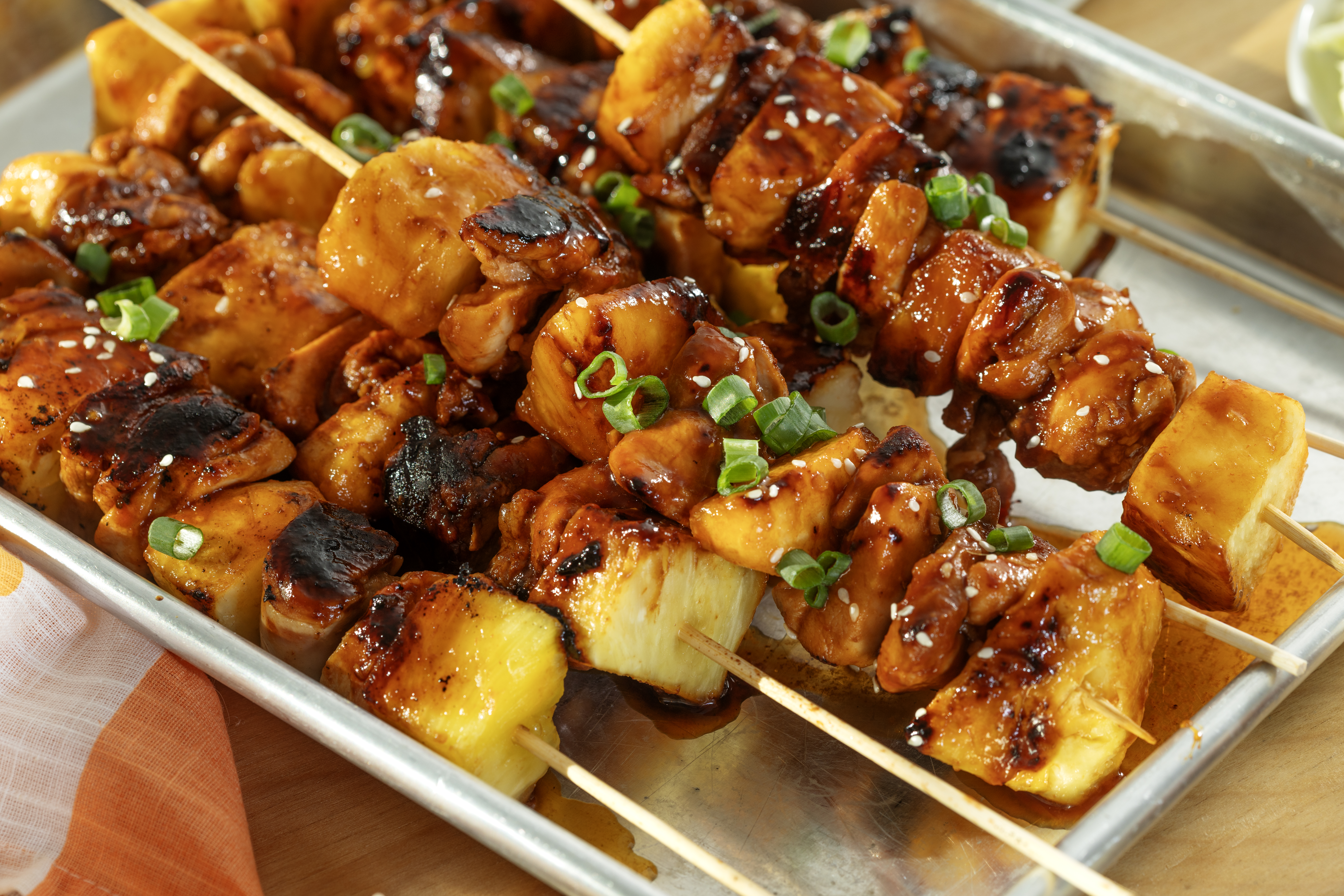 Easy Hawaiian Chicken Kabobs