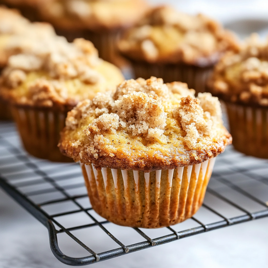 Banana Muffins With Streusel Topping