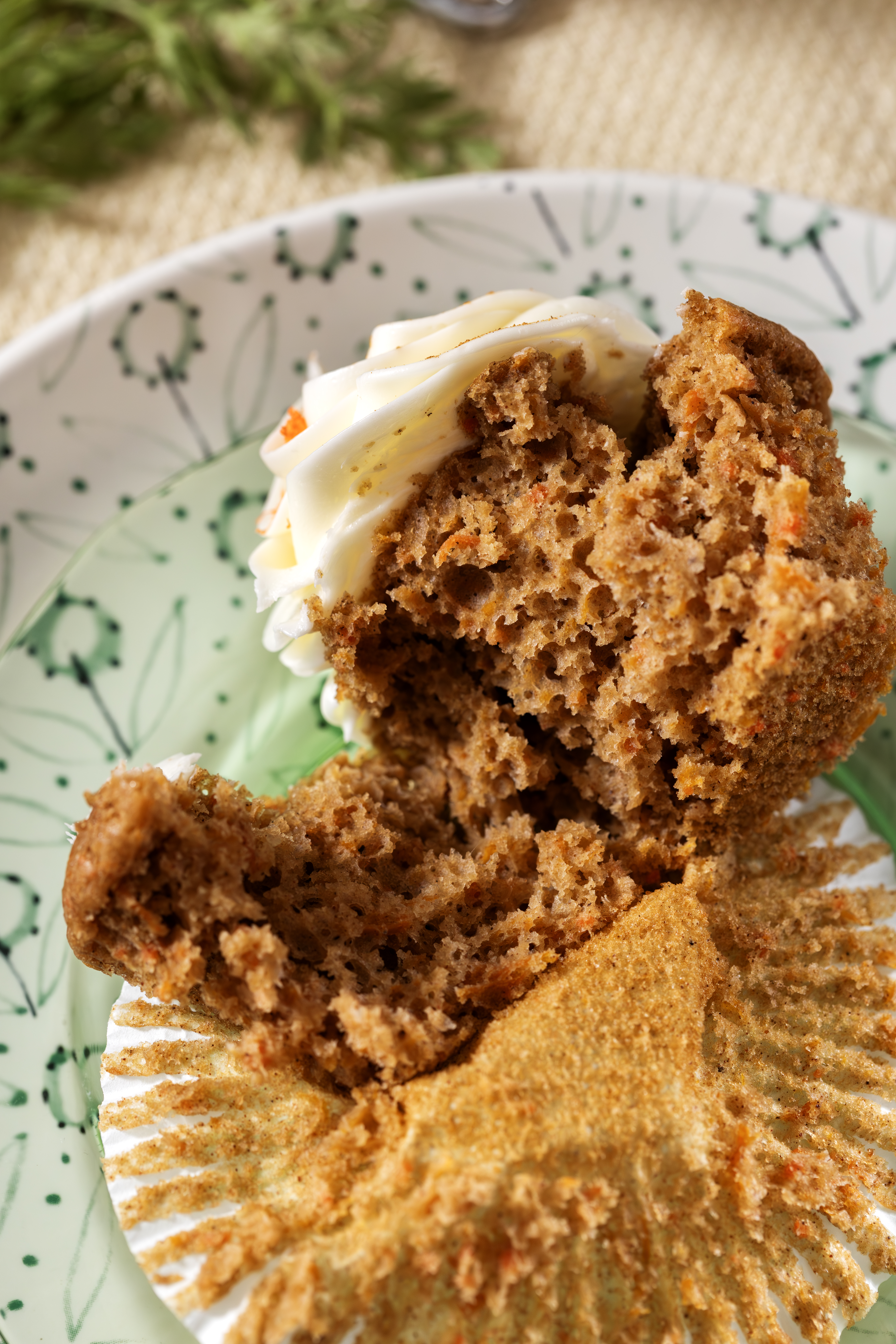 Carrot Cupcakes with Cream Cheese Frosting