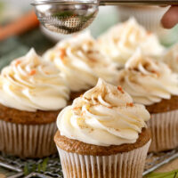 Carrot Cupcakes with Cream Cheese Frosting